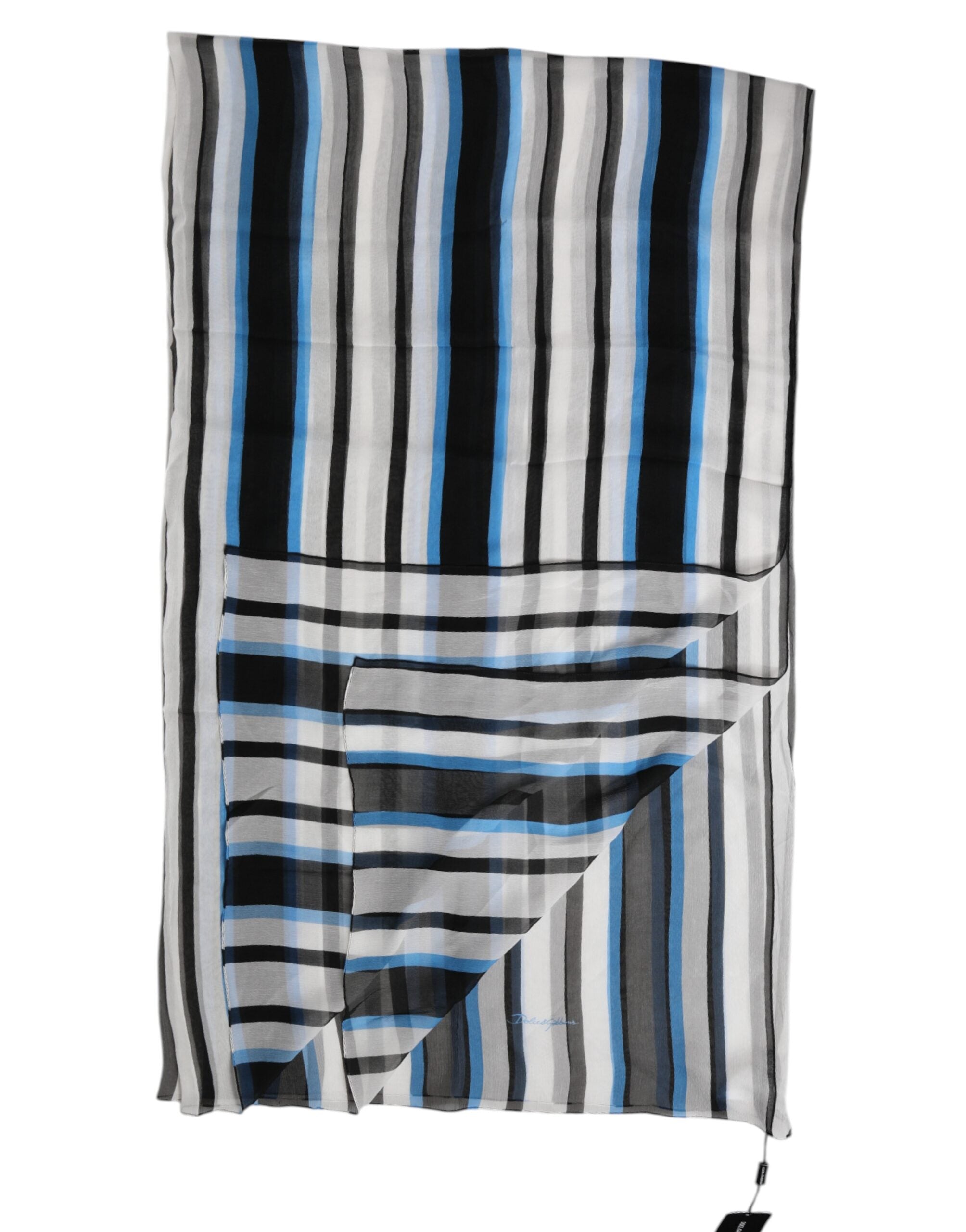 Dolce & Gabbana Multicolor Striped Neck Warmer Wrap Scarf Dolce & Gabbana