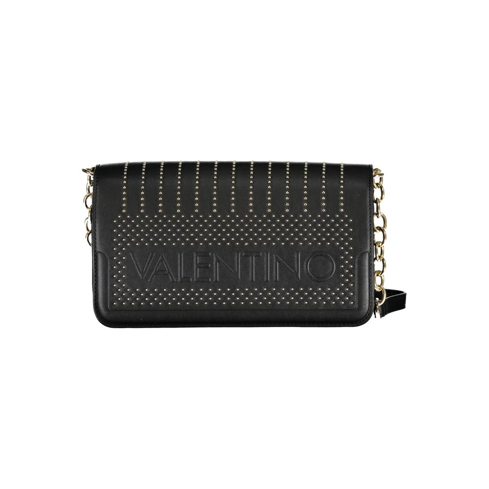 Mario Valentino Nero Polyurethane Women Shoulder Bag Mario Valentino