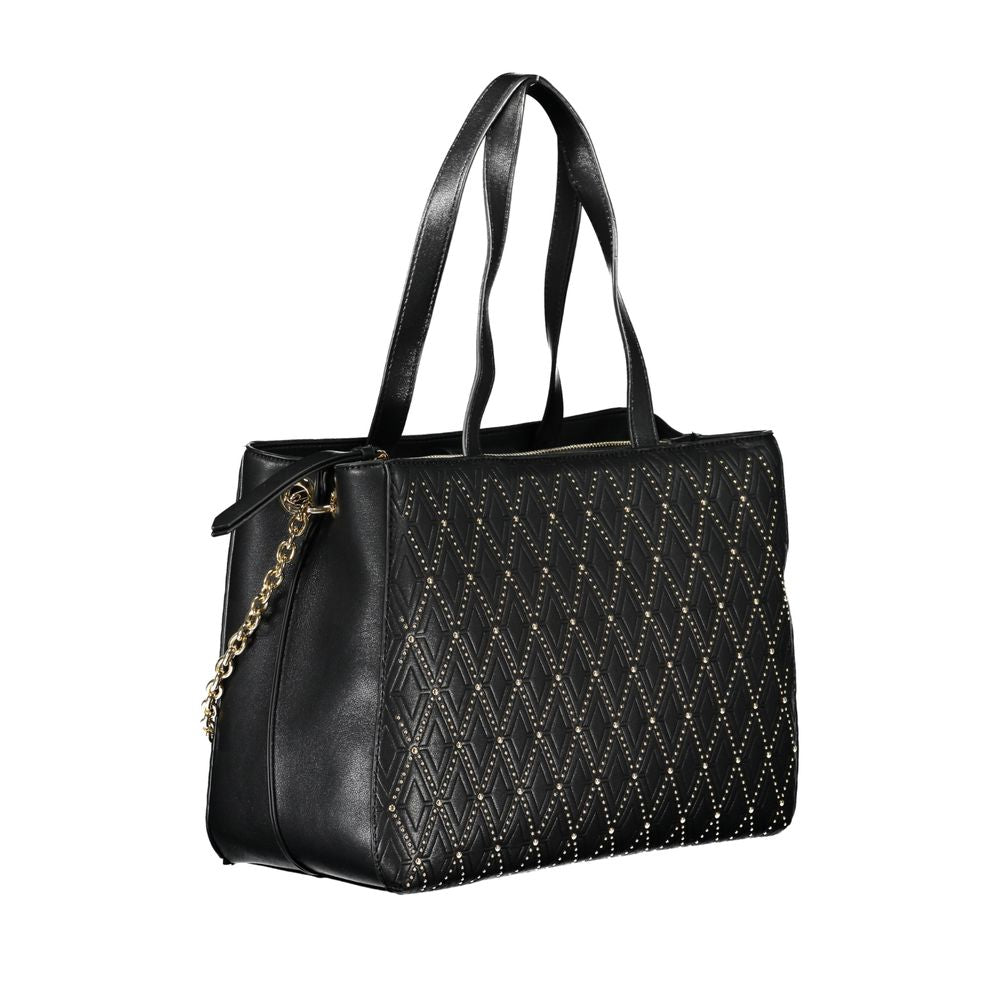 Mario Valentino Black Polyurethane Women Handbag Mario Valentino