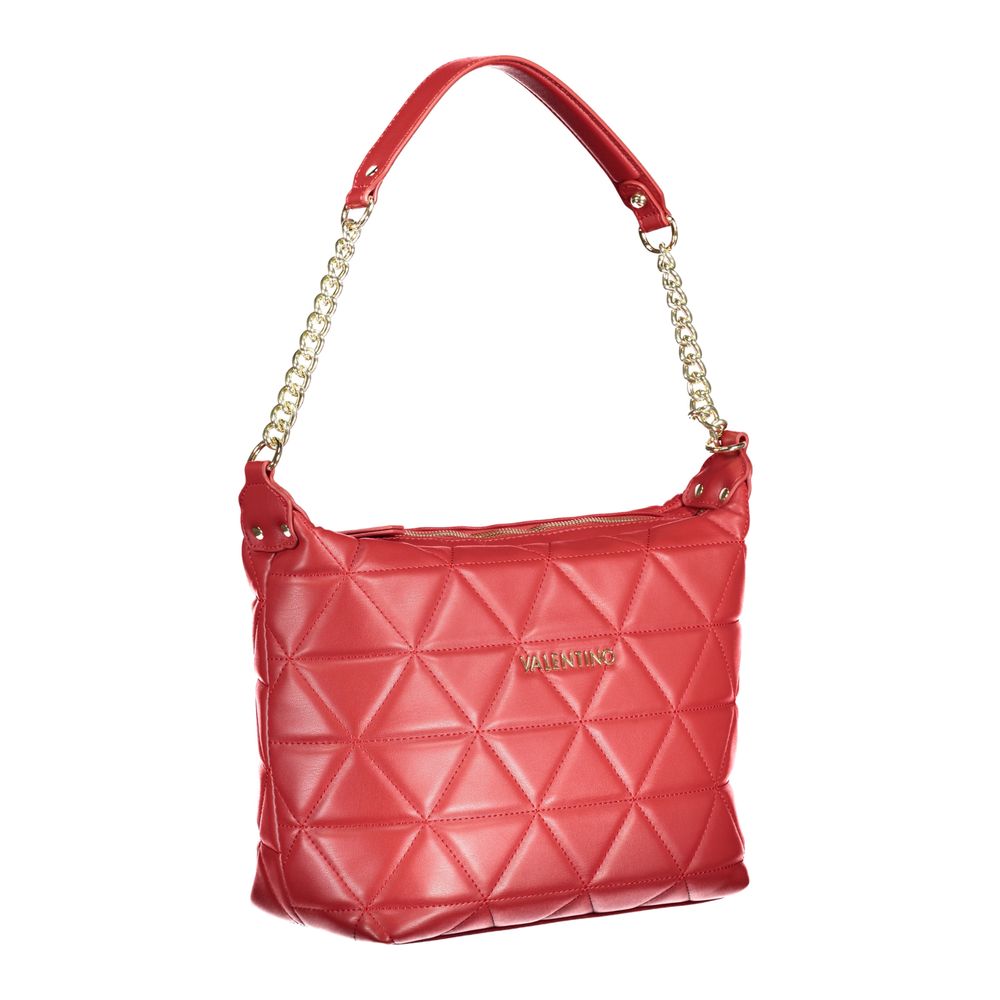 Mario Valentino Rosso Polyurethane Women Shoulder Bag Mario Valentino