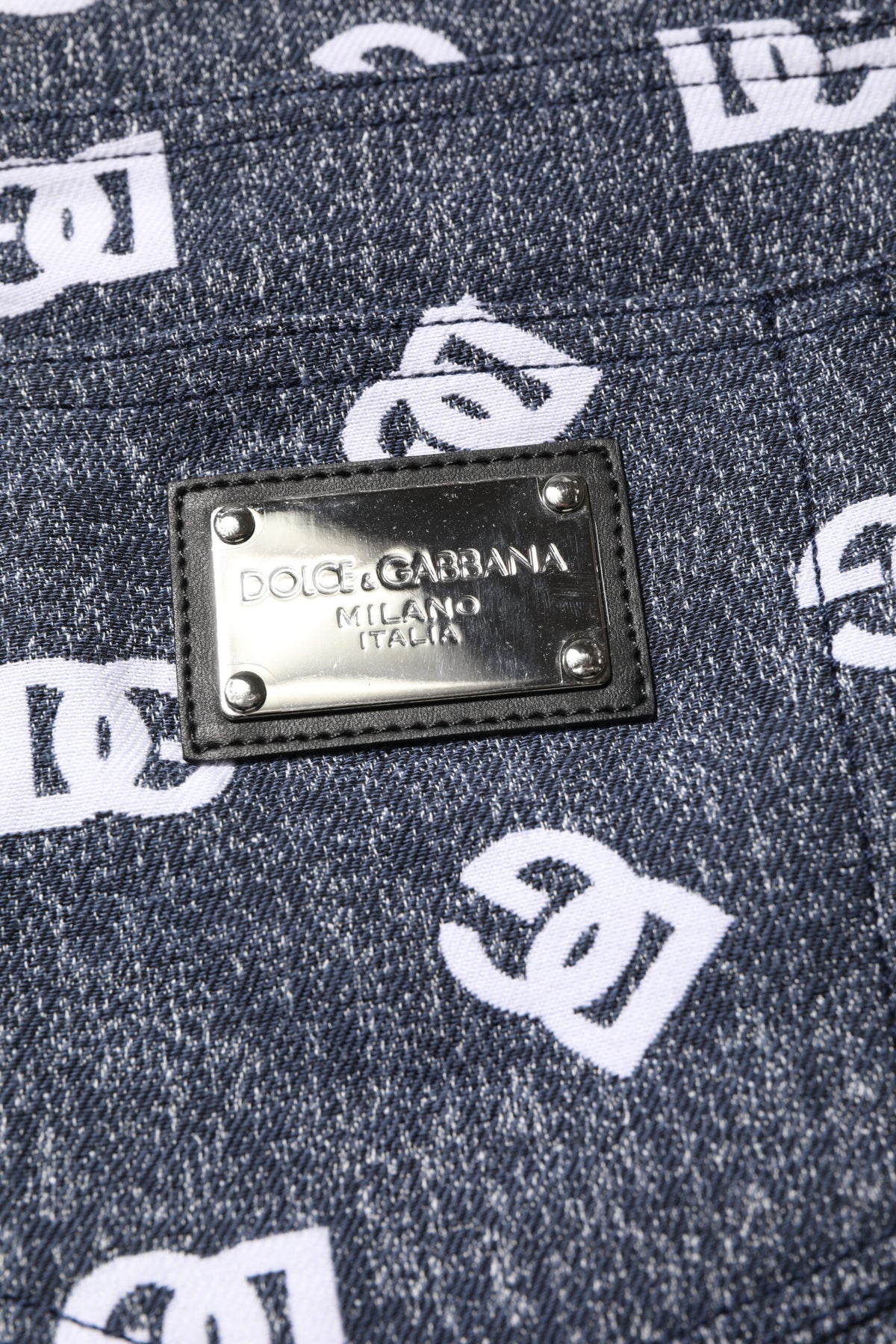 Dolce & Gabbana Dark Gray Logo Cotton Skinny Slim Denim Jeans