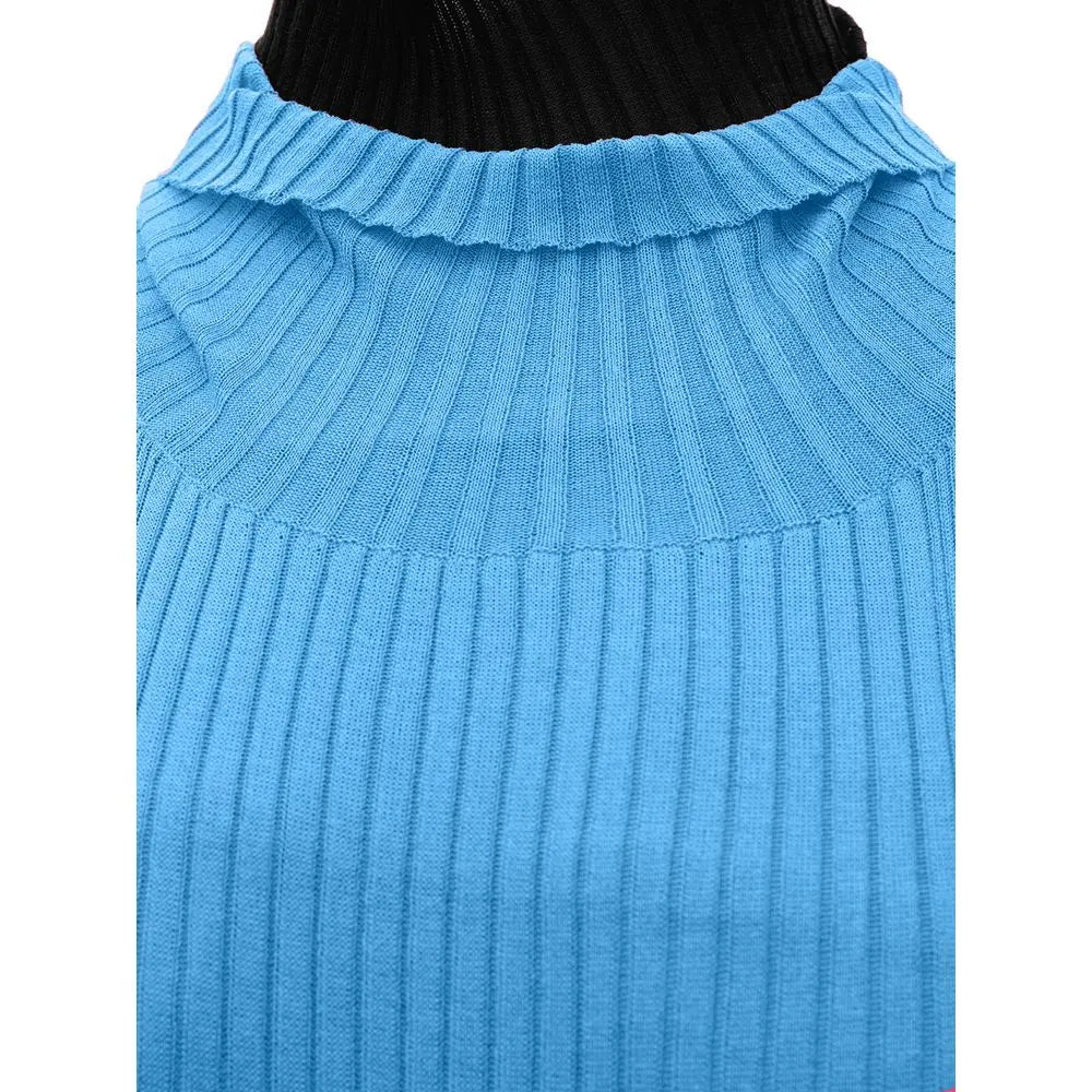 Bottega Veneta Blue Cotton Casual Dress Bottega Veneta