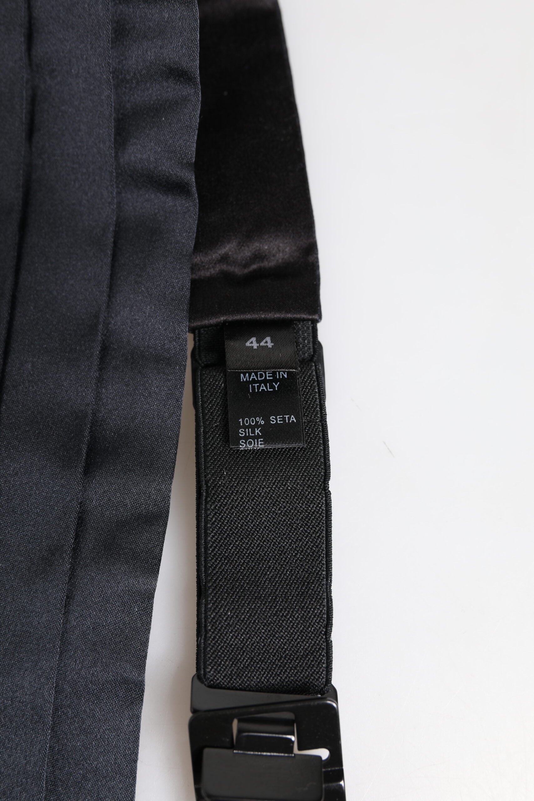 Dolce & Gabbana Dark Blue 100% Silk Belt Waist Cummerbund Dolce & Gabbana