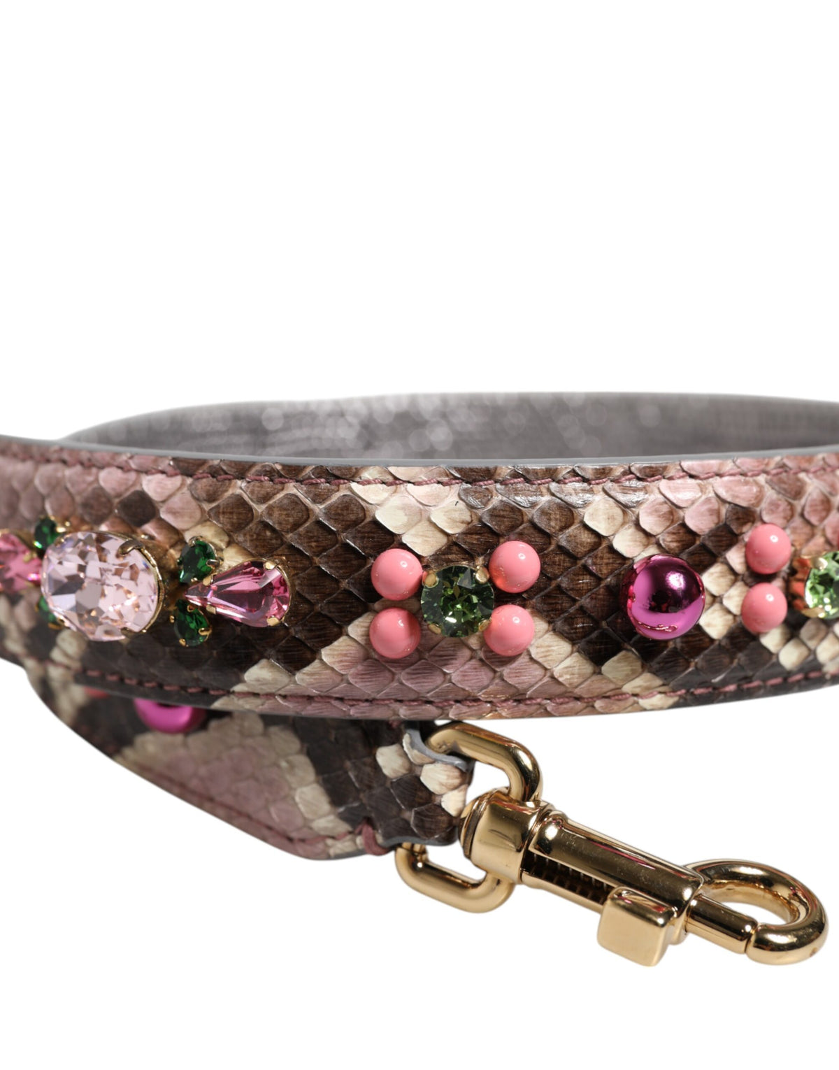 Dolce & Gabbana Multicolor Embellished Handbag Shoulder Strap