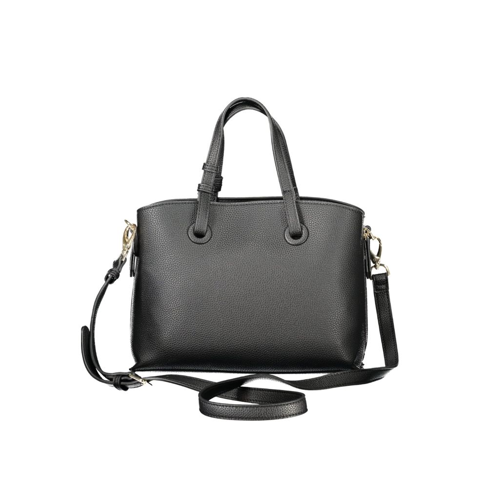 Mario Valentino Black Polyurethane Women's Bag Mario Valentino