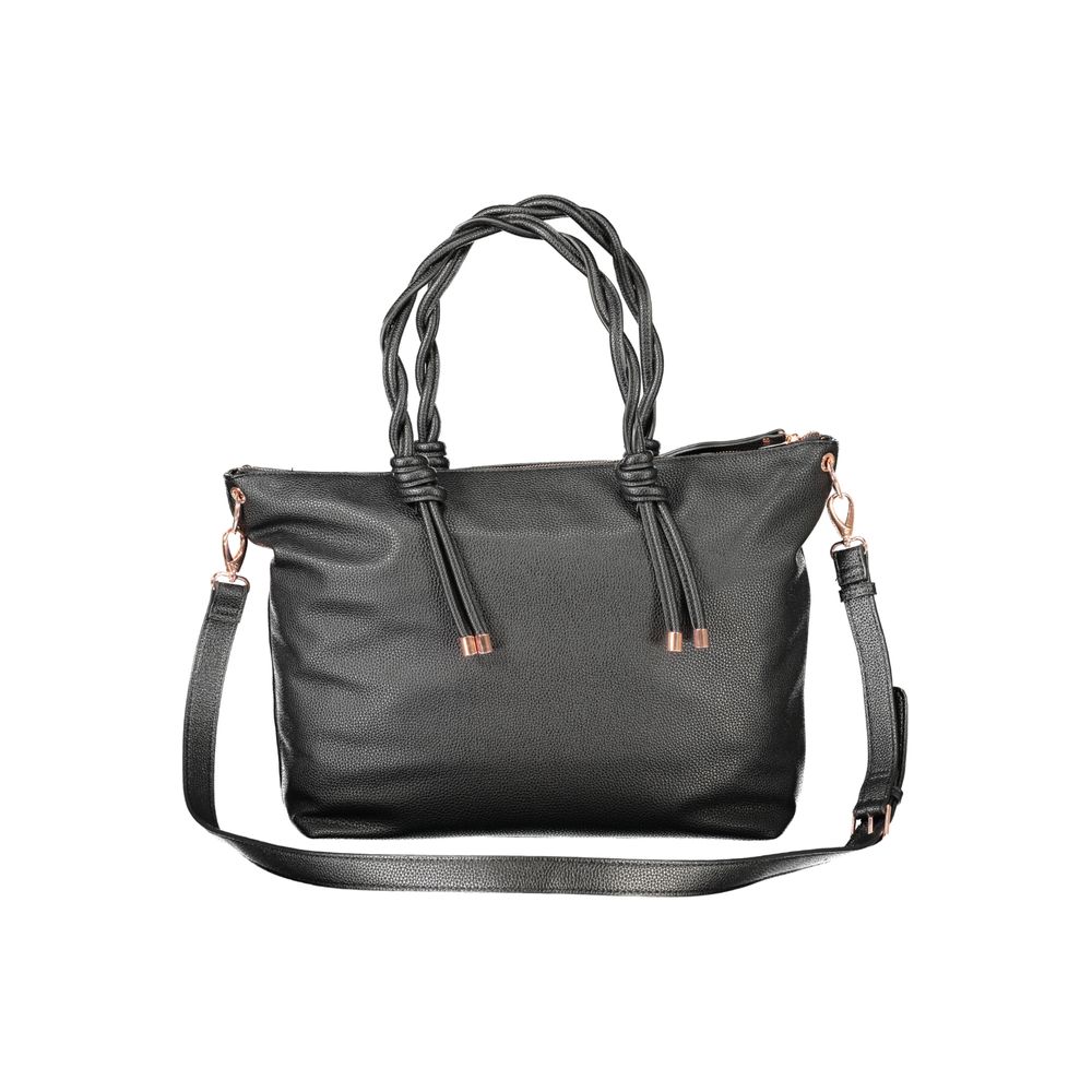 Mario Valentino "Black Polyurethane Women's Bag" Mario Valentino
