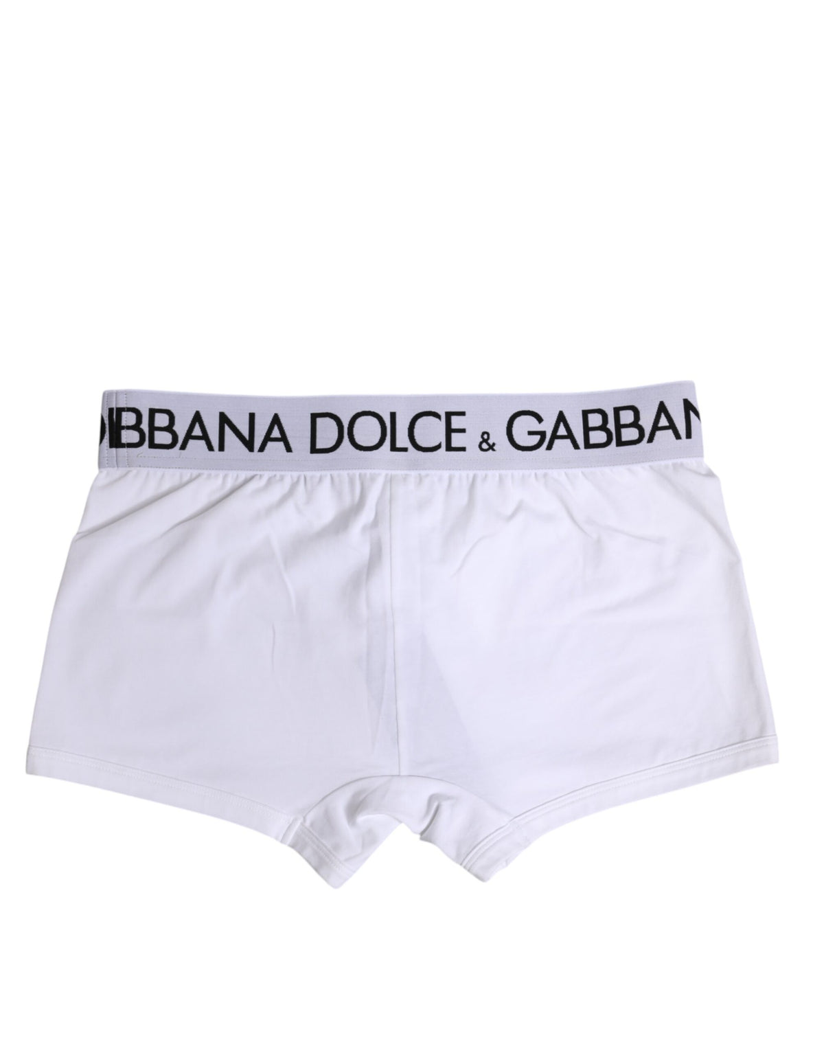 Dolce & Gabbana White Cotton Stretch Regular Boxer Underwear
