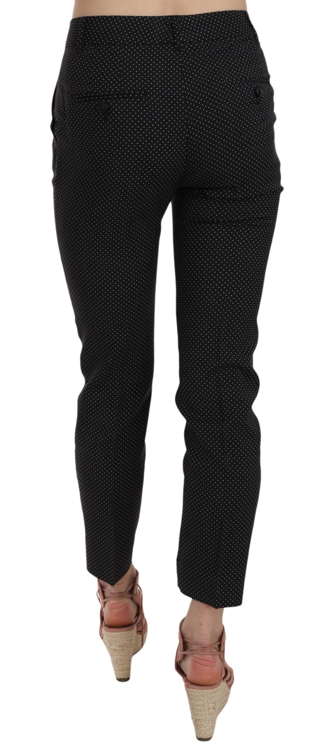 Dolce & Gabbana Polka Dot Slim Capri Trousers Tapered Pants Dolce & Gabbana