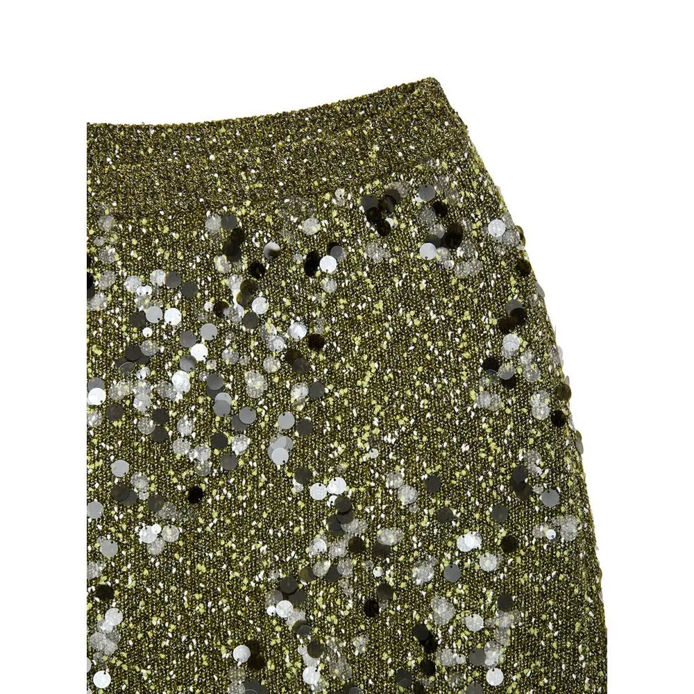 Gucci Green Viscose Mini Skirt Gucci