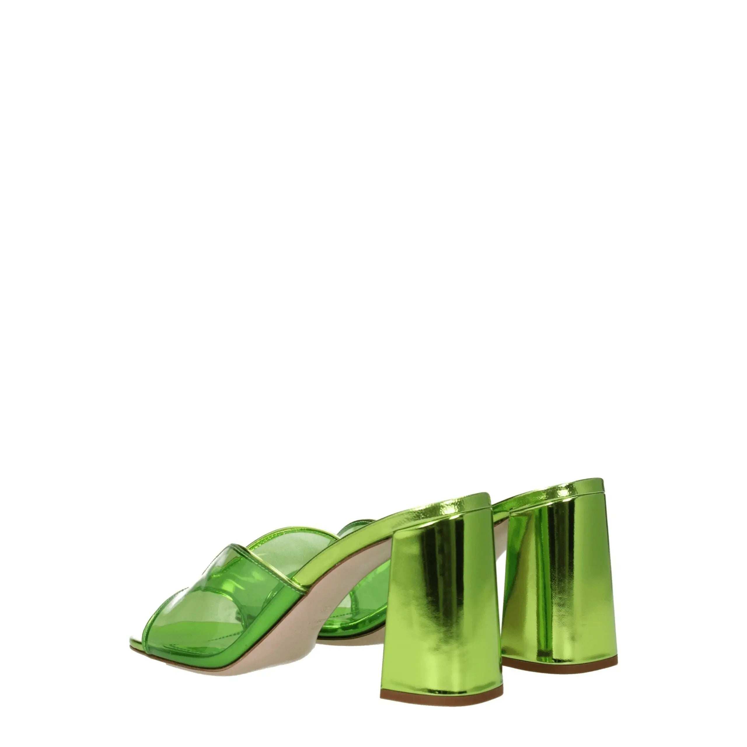 Miu Miu Green Plexiglass Platform Sandals Miu Miu