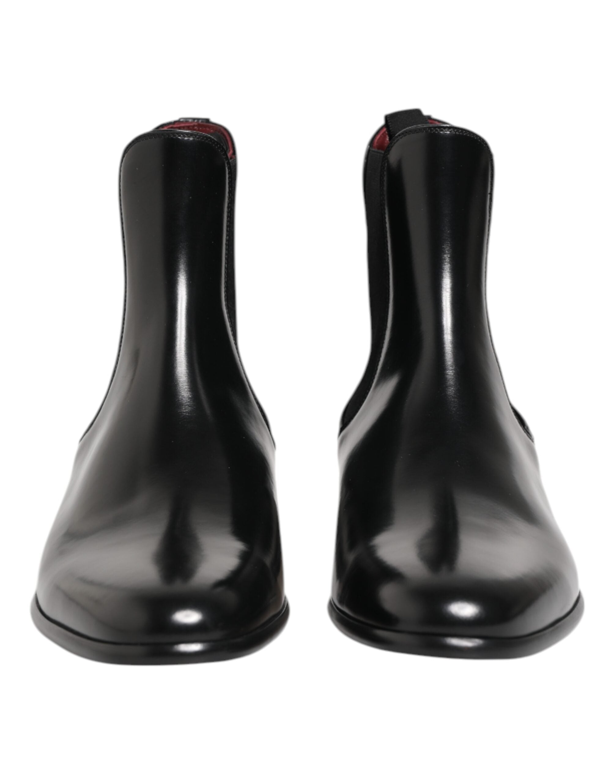 Dolce & Gabbana Black Chelsea Slip On Mid Calf Boots Shoes Dolce & Gabbana