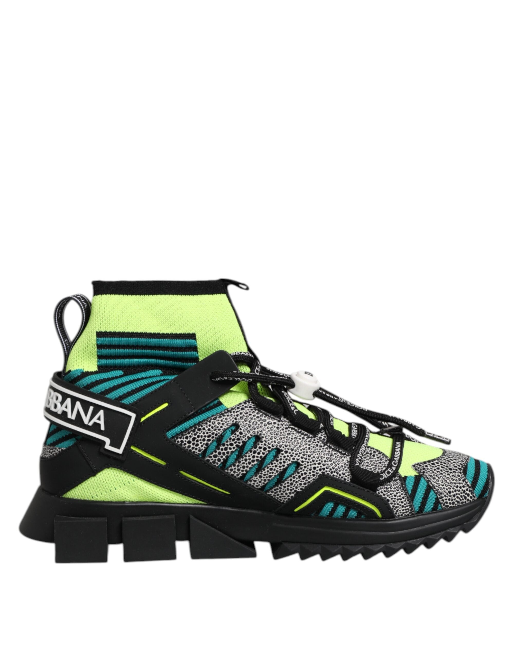 Dolce & Gabbana Multicolor Sorrento Socks Men Sneakers Shoes Dolce & Gabbana