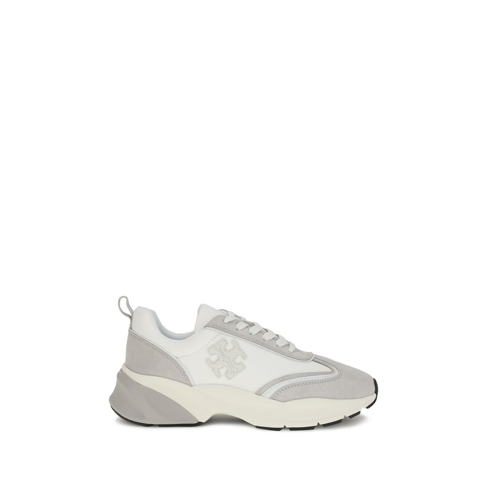Tory Burch White Calf Leather Bos Taurus Athletic Sneakers Tory Burch