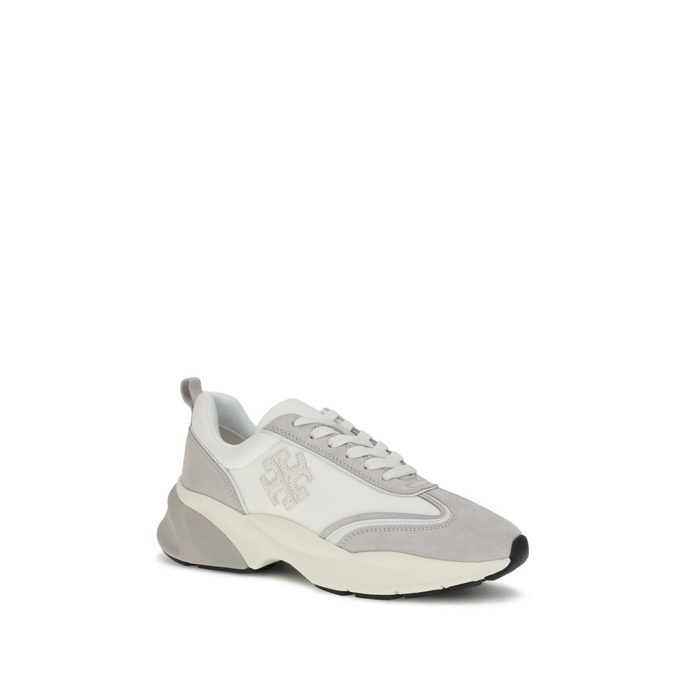 Tory Burch White Calf Leather Bos Taurus Athletic Sneakers Tory Burch