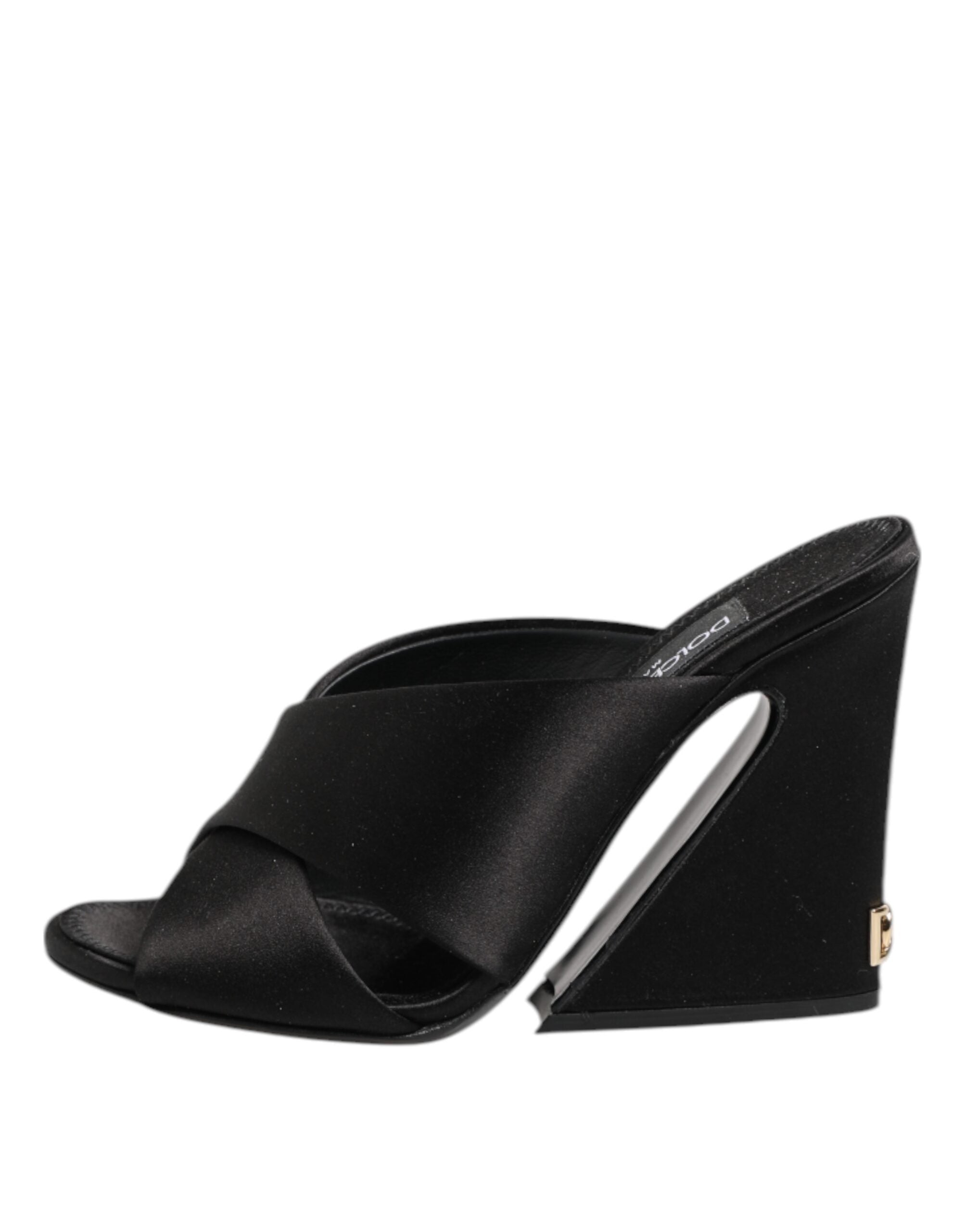 Dolce & Gabbana Black Keira Baroque High Heel Sandals Shoes Dolce & Gabbana