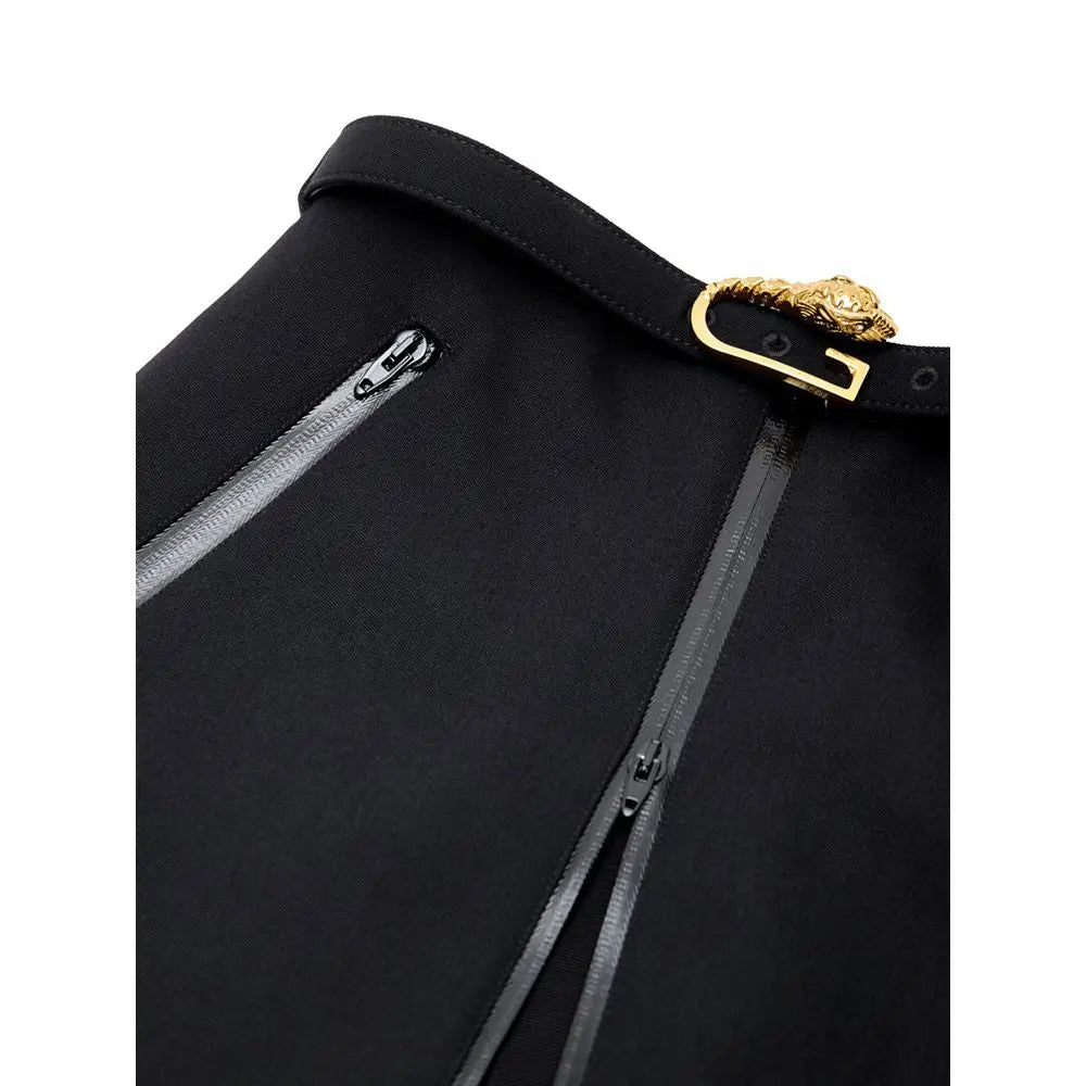 Gucci Black Wool Midi Skirt Gucci