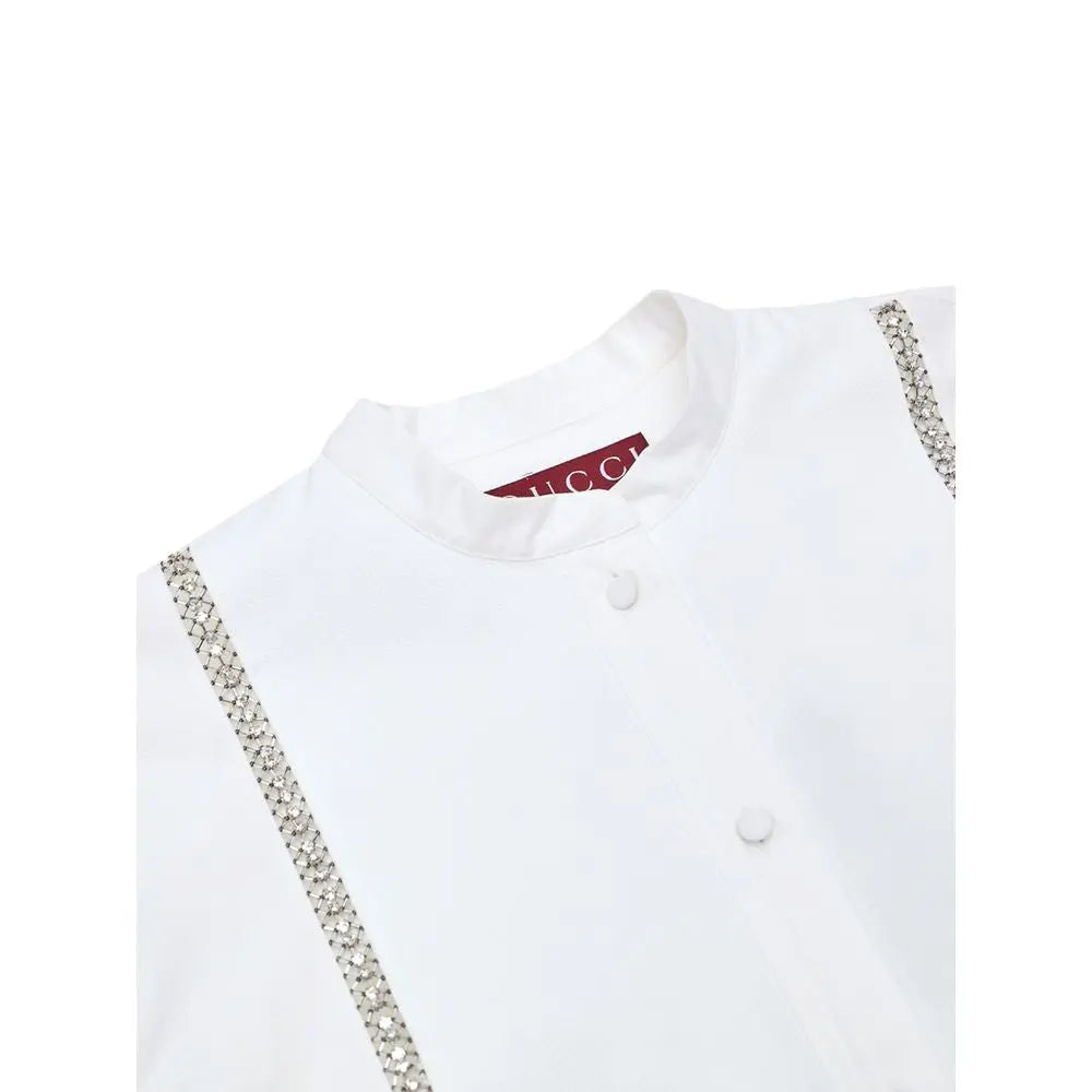 Gucci White Cotton Blouse Gucci