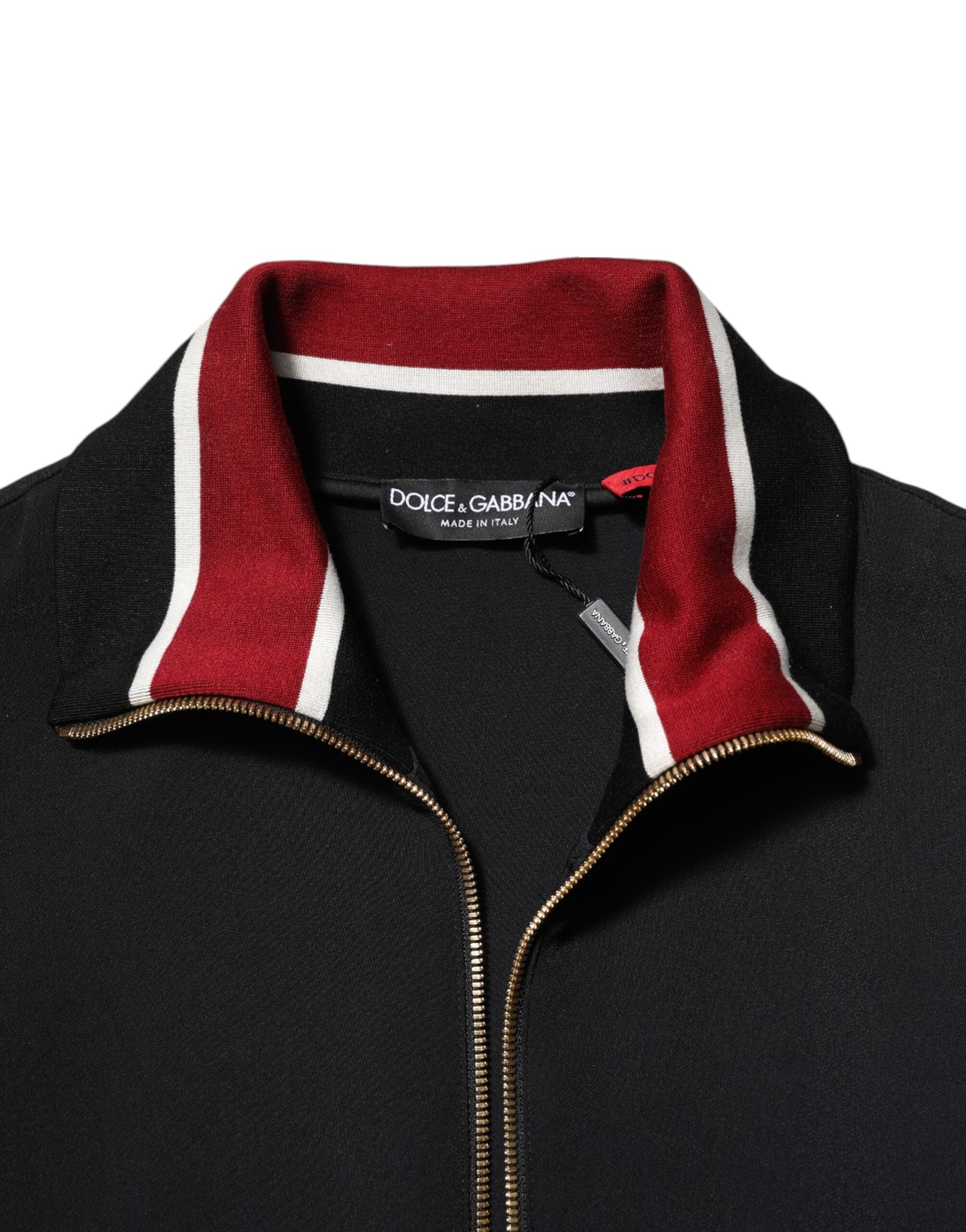 Dolce & Gabbana Black DG King Full Zip Sweatshirt Sweater Dolce & Gabbana