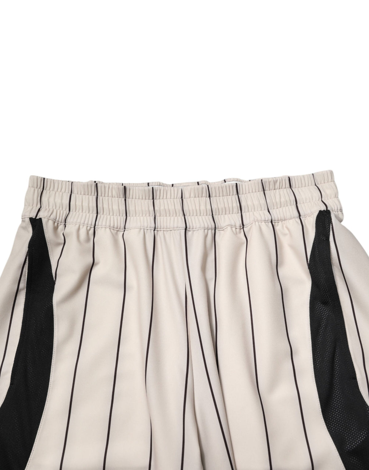 Dolce & Gabbana Off White Polyester DG Logo Sweatshorts Shorts