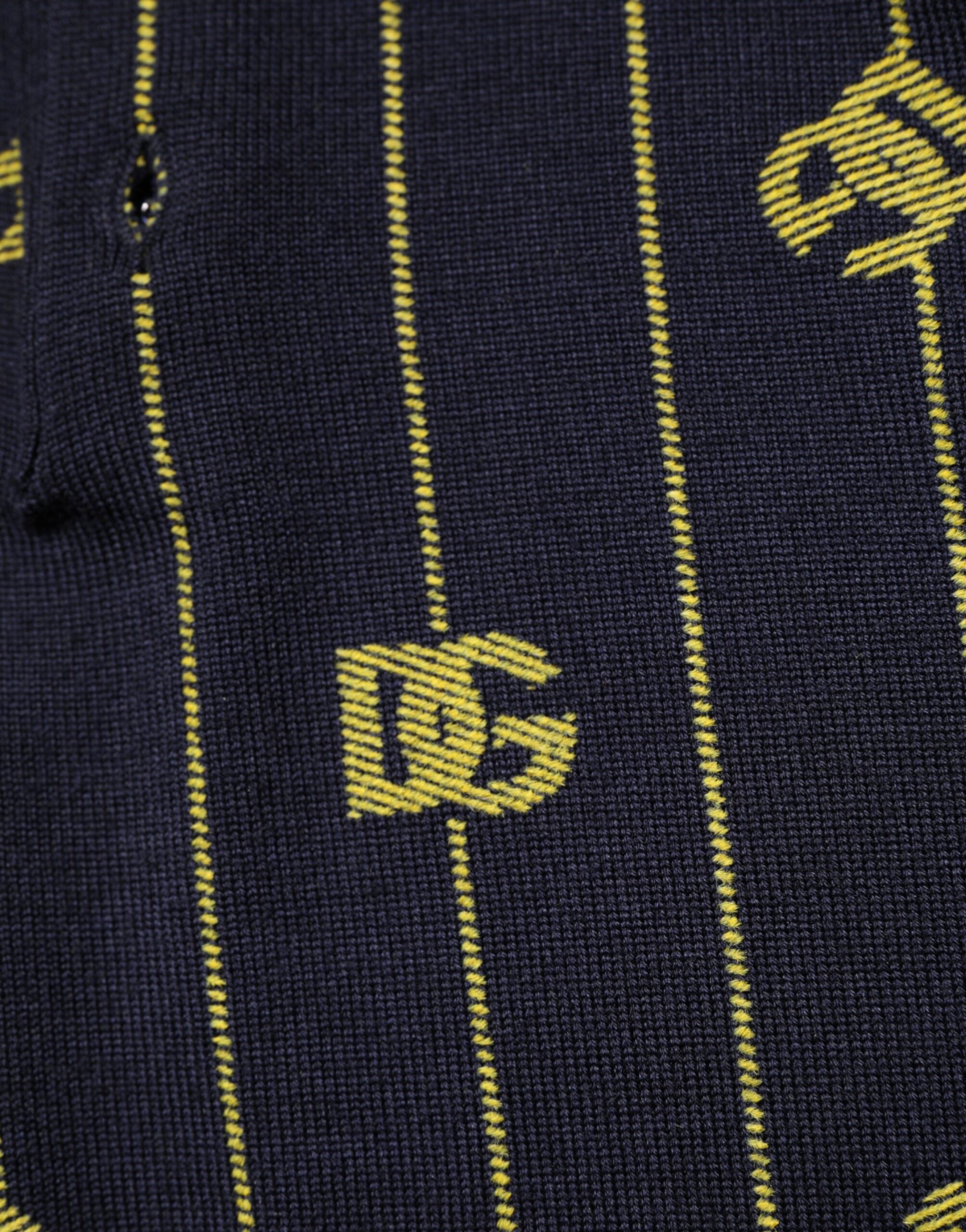 Dolce & Gabbana Black Logo Jacquard Knitted Polo Shirt T-shirt Dolce & Gabbana