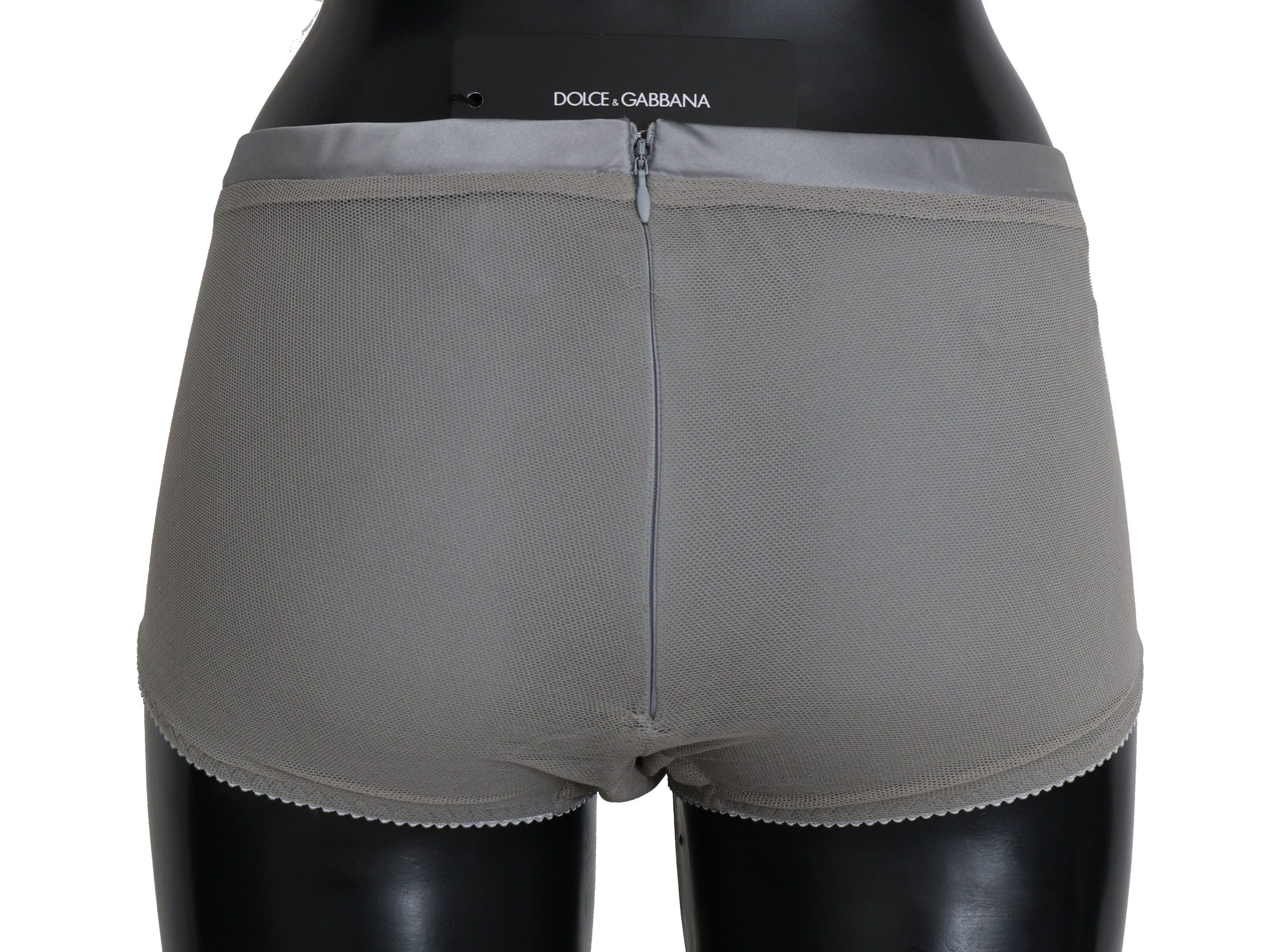 Dolce & Gabbana Underwear Silver With Net Silk Bottoms Dolce & Gabbana