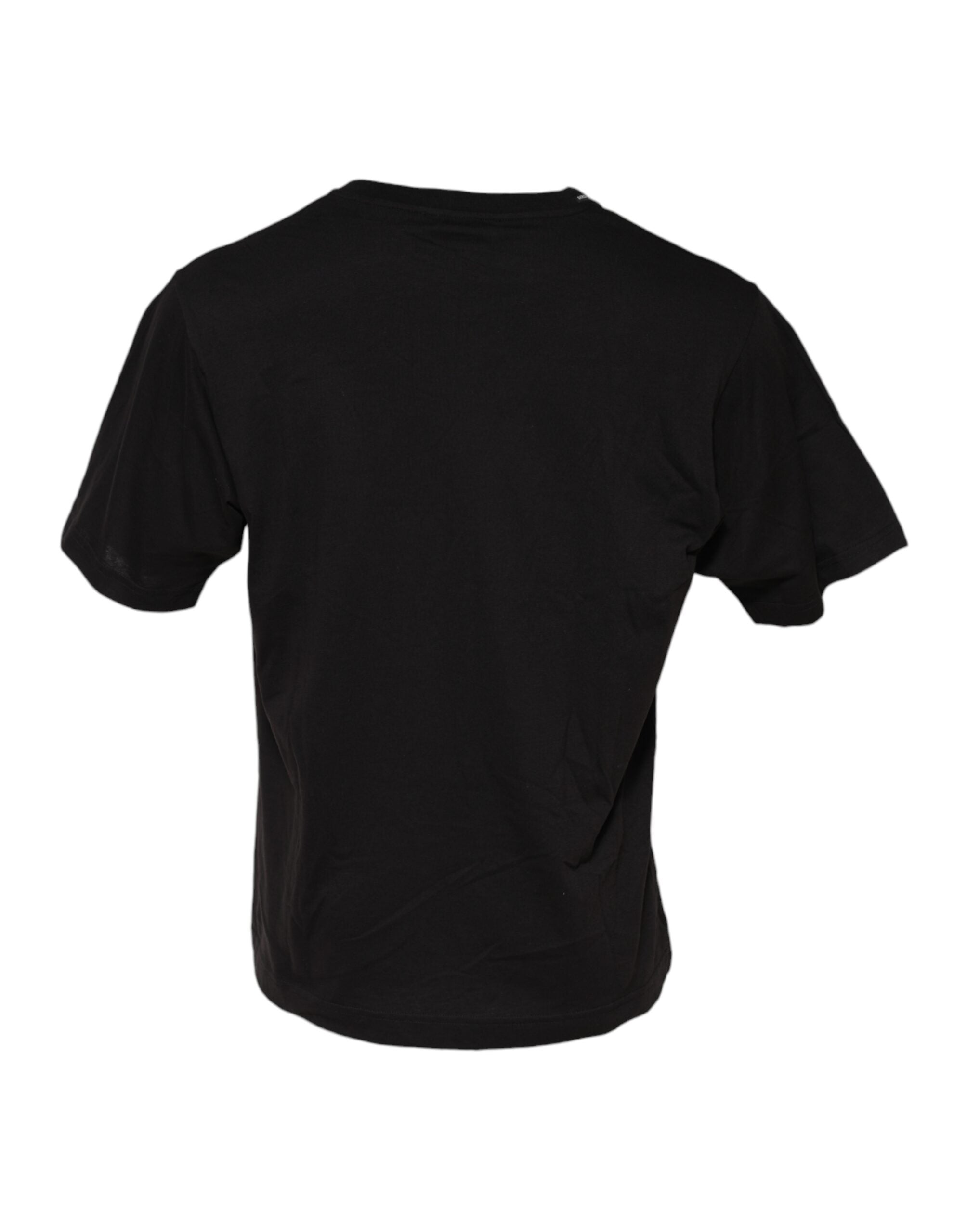 Dolce & Gabbana Black Minimalist Cotton Crew Neck T-shirt Dolce & Gabbana