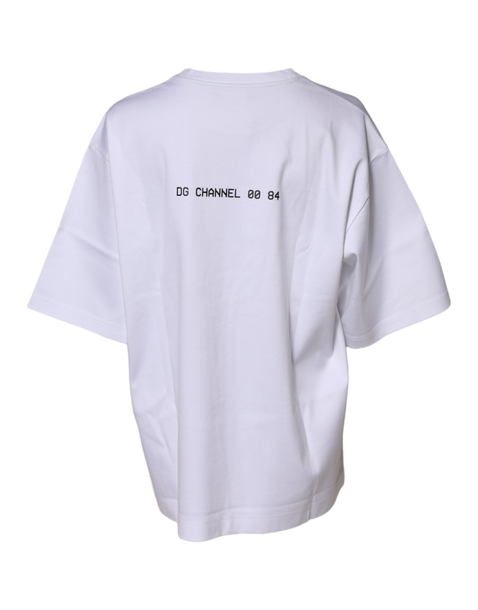Dolce & Gabbana White Cotton Printed Short Sleeves T-shirt Dolce & Gabbana