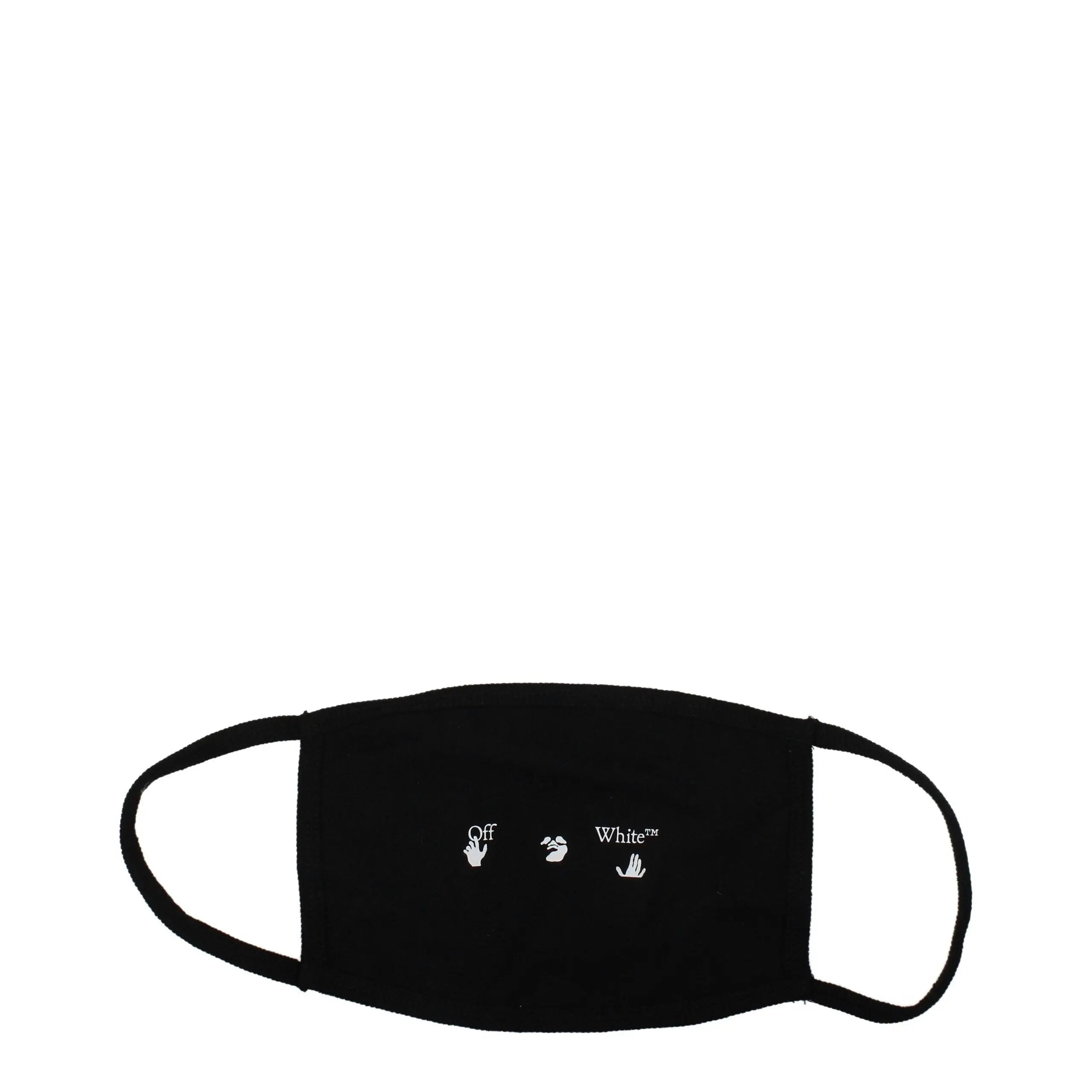 Off-White Black Cotton Facemask Off-White