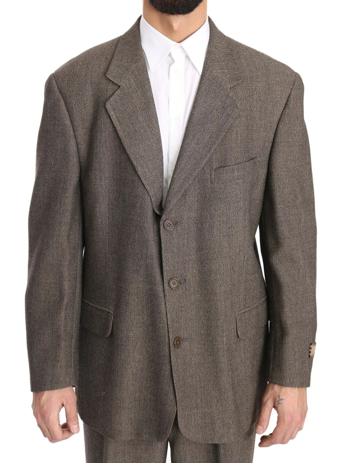 Dolce & Gabbana Brown Single Breasted Wool Suit Dolce & Gabbana