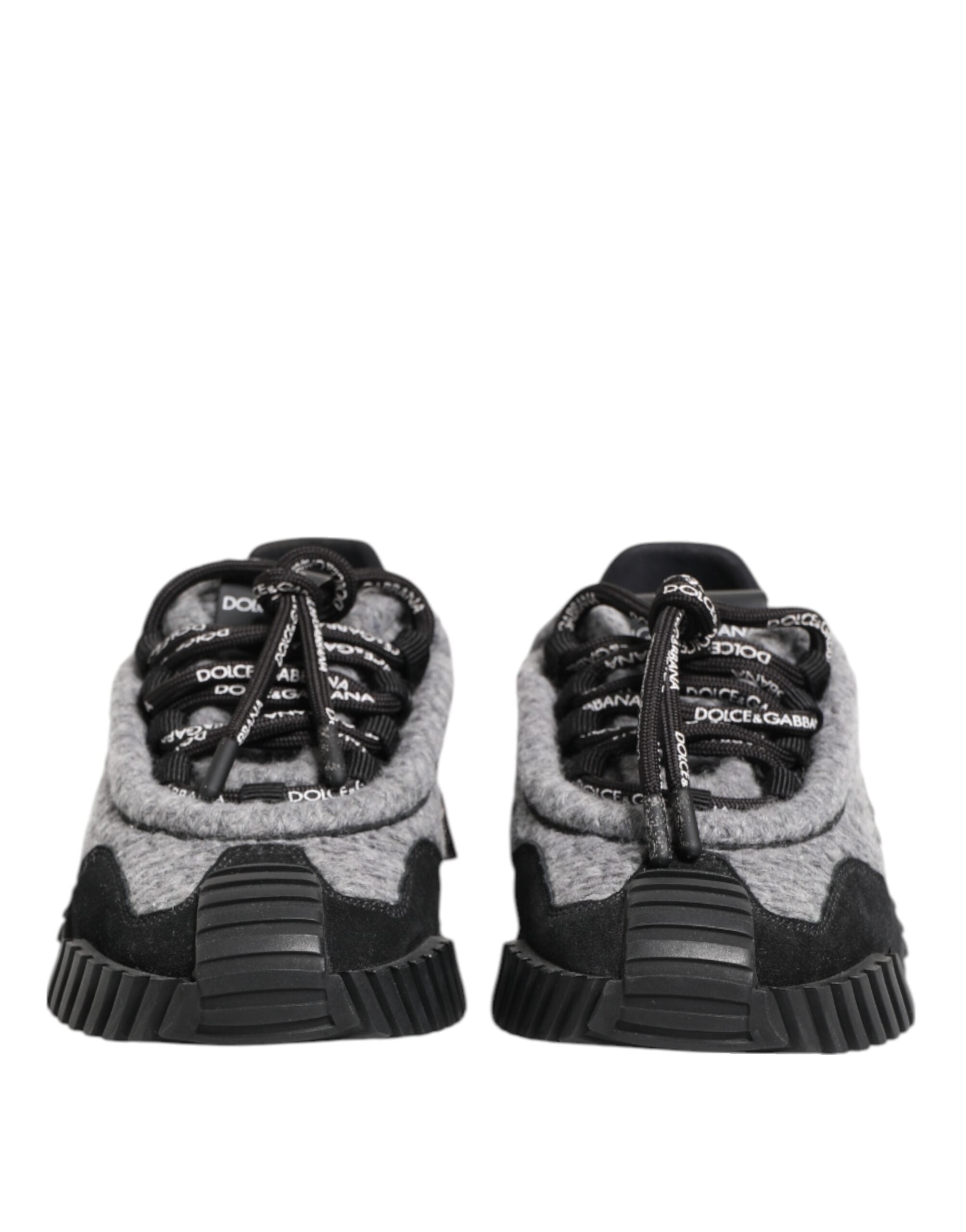 Dolce & Gabbana Black Gray NS1 Low Top Sneakers Shoes Dolce & Gabbana