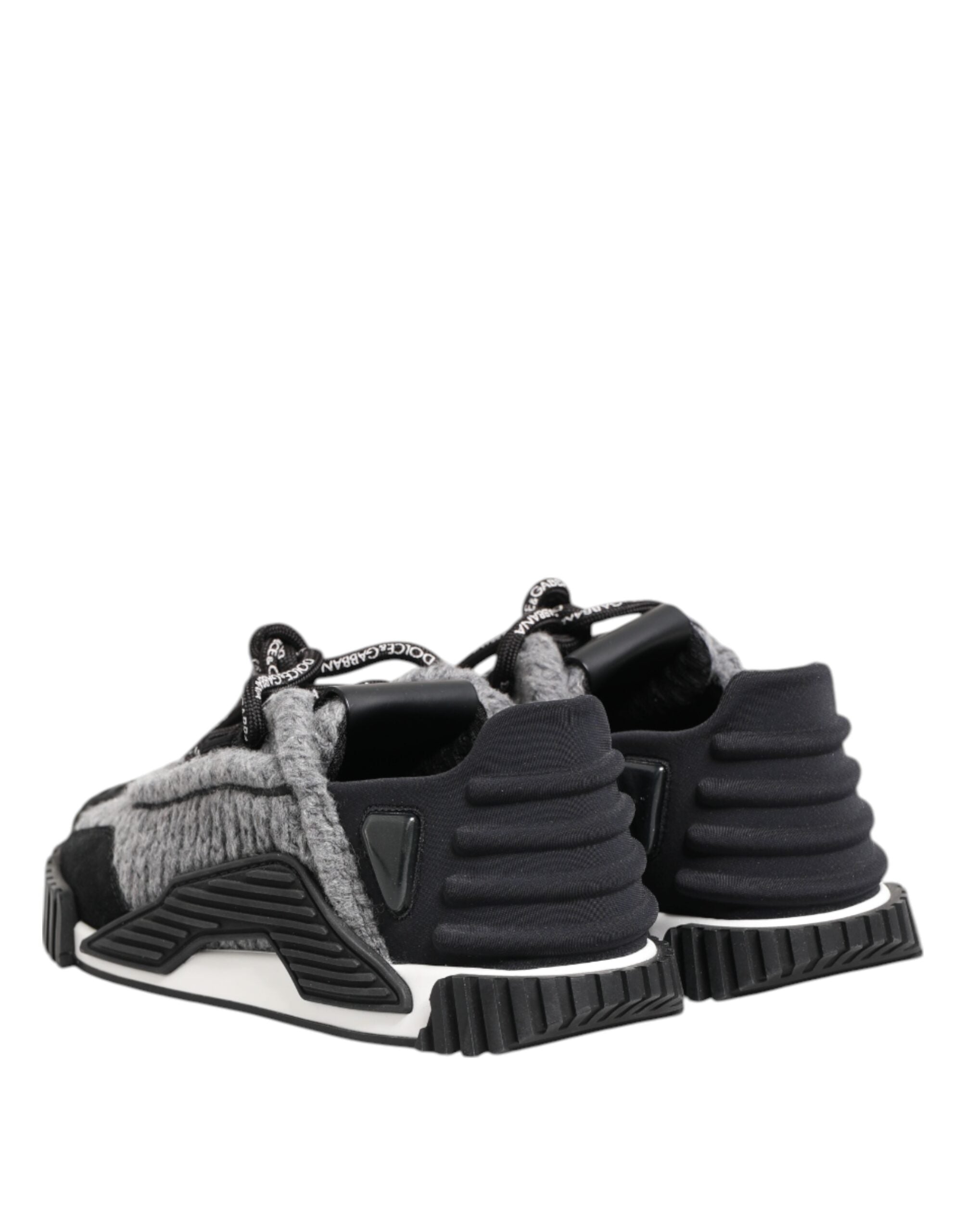 Dolce & Gabbana Black Gray NS1 Low Top Sneakers Shoes Dolce & Gabbana