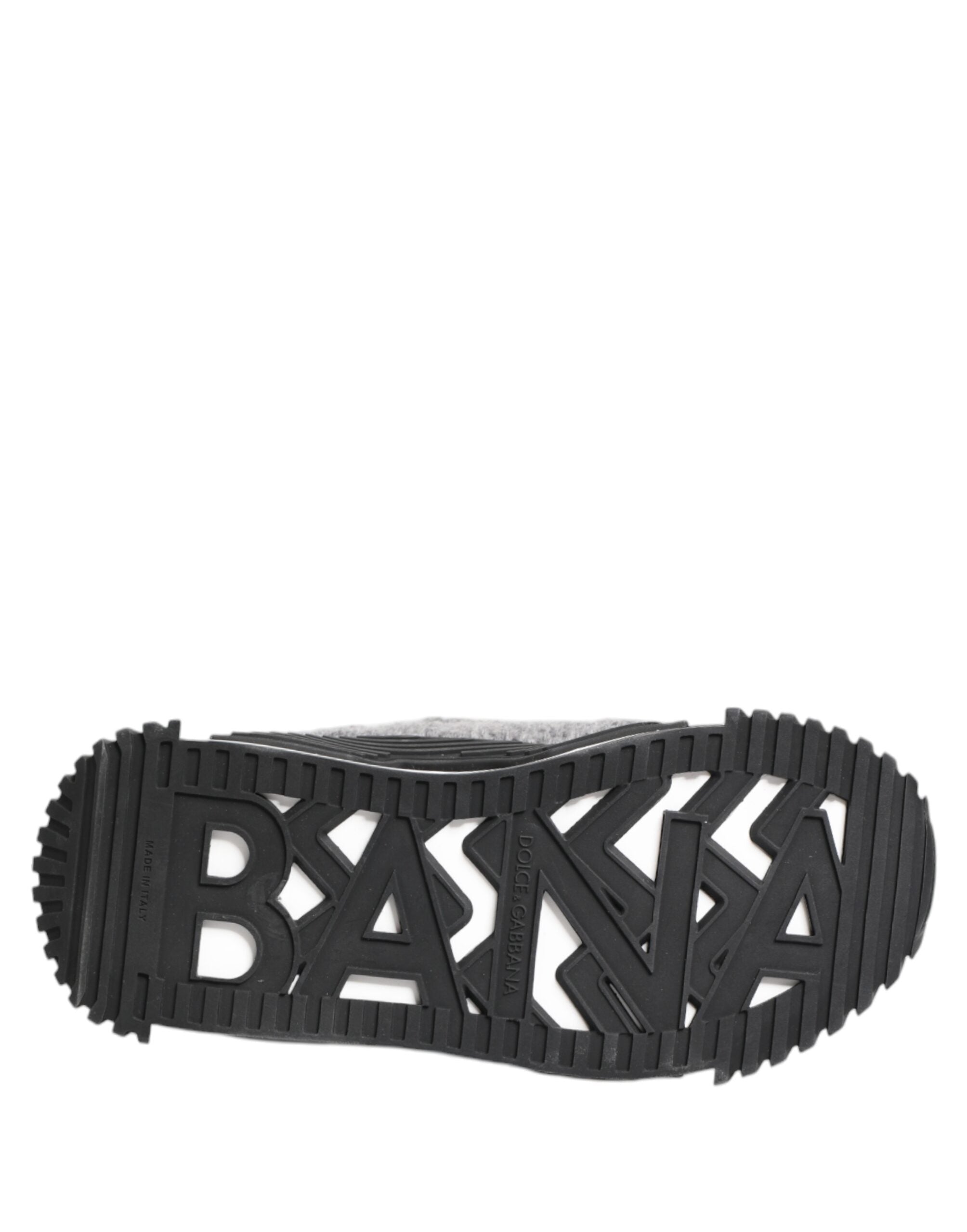 Dolce & Gabbana Black Gray NS1 Low Top Sneakers Shoes Dolce & Gabbana