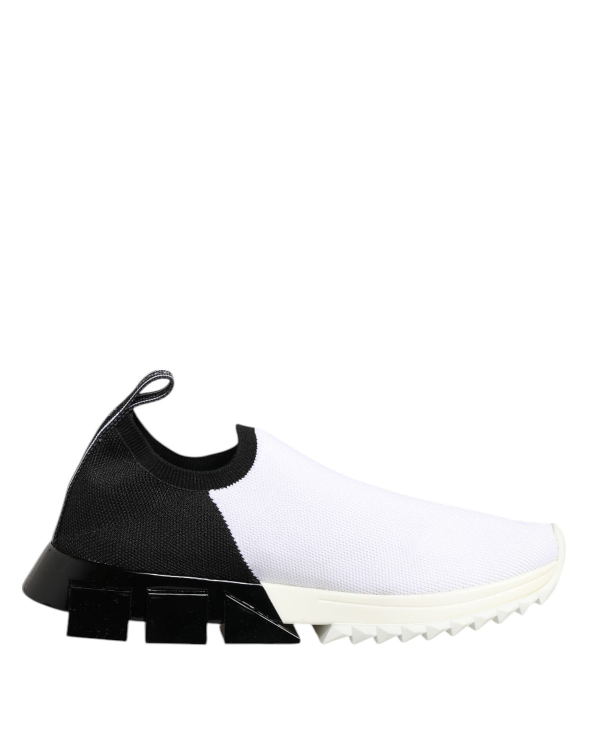 Dolce & Gabbana White Black Low Top Sorrento Sneakers Shoes