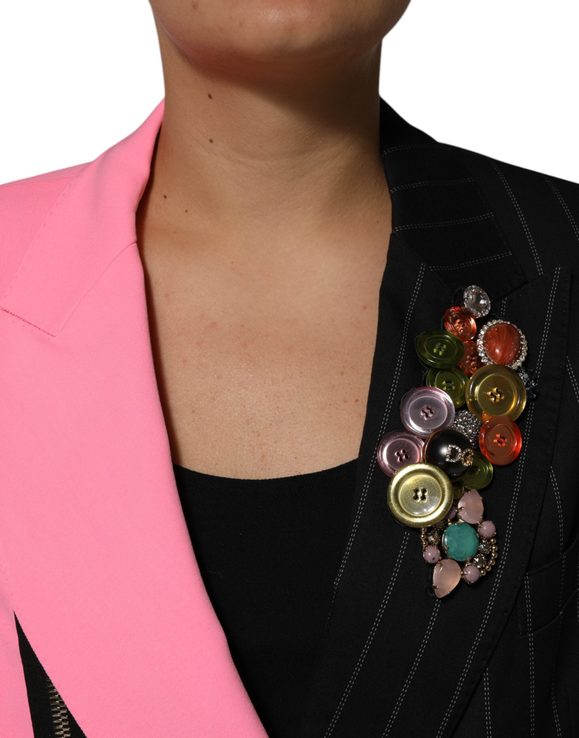 Dolce & Gabbana Multicolor Patchwork Embellished Coat Jacket Dolce & Gabbana