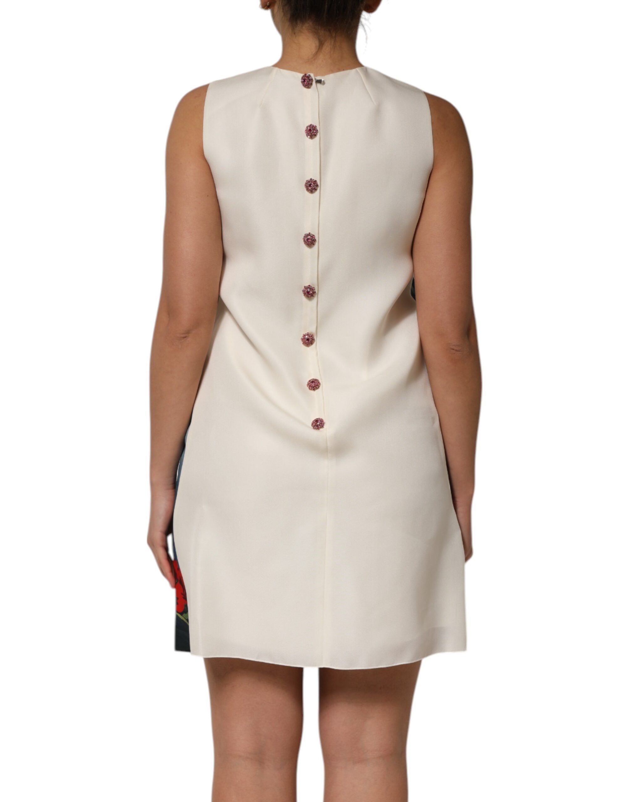 Dolce & Gabbana Multicolor Crystal Embellished Mini Dress Dolce & Gabbana