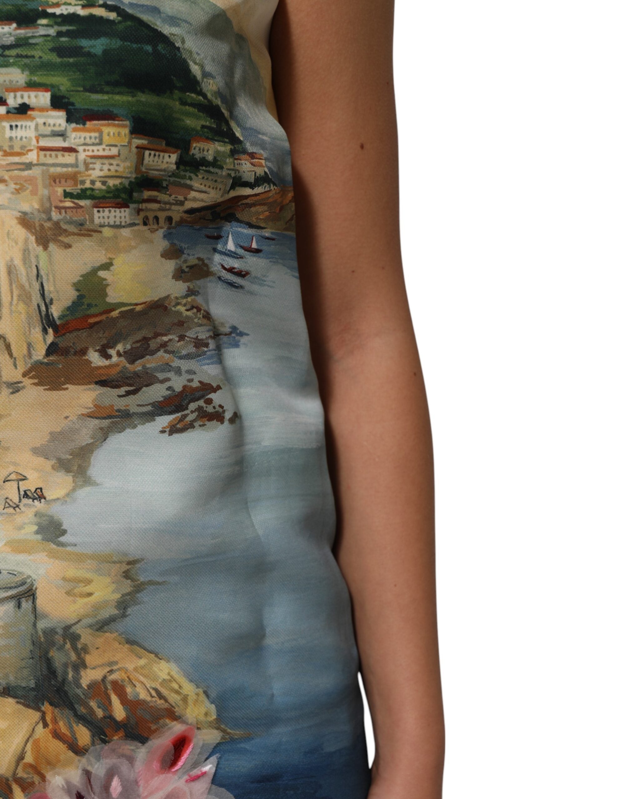 Dolce & Gabbana Multicolor Crystal Embellished Mini Dress Dolce & Gabbana