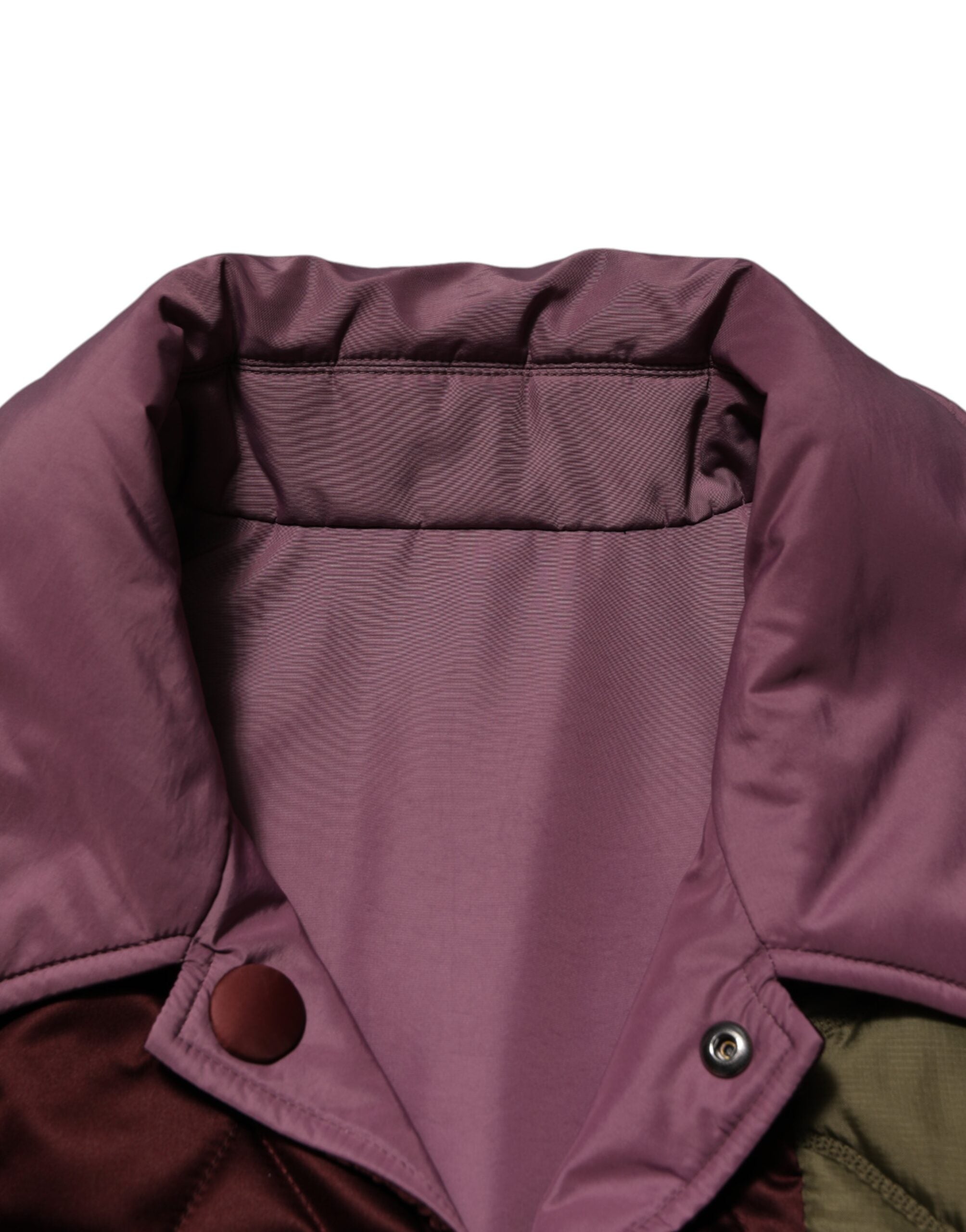 Dolce & Gabbana Multicolor Patchwork PolyesterQuilted Jacket Dolce & Gabbana