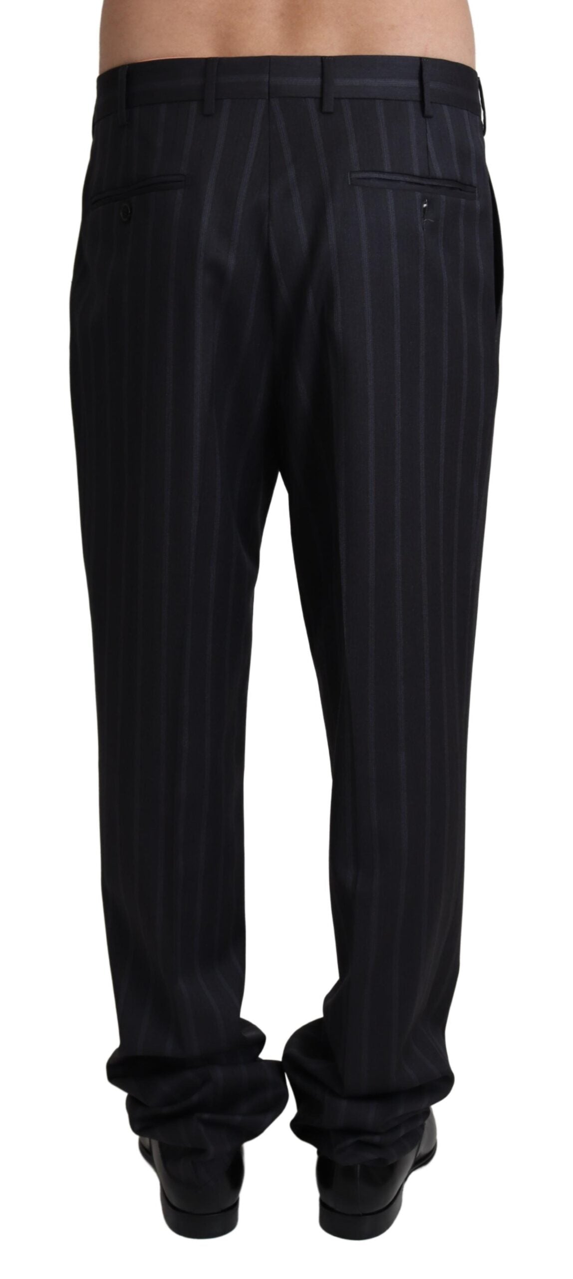 Dolce & Gabbana Gray Wool Blend Formal Trousers Pants Dolce & Gabbana
