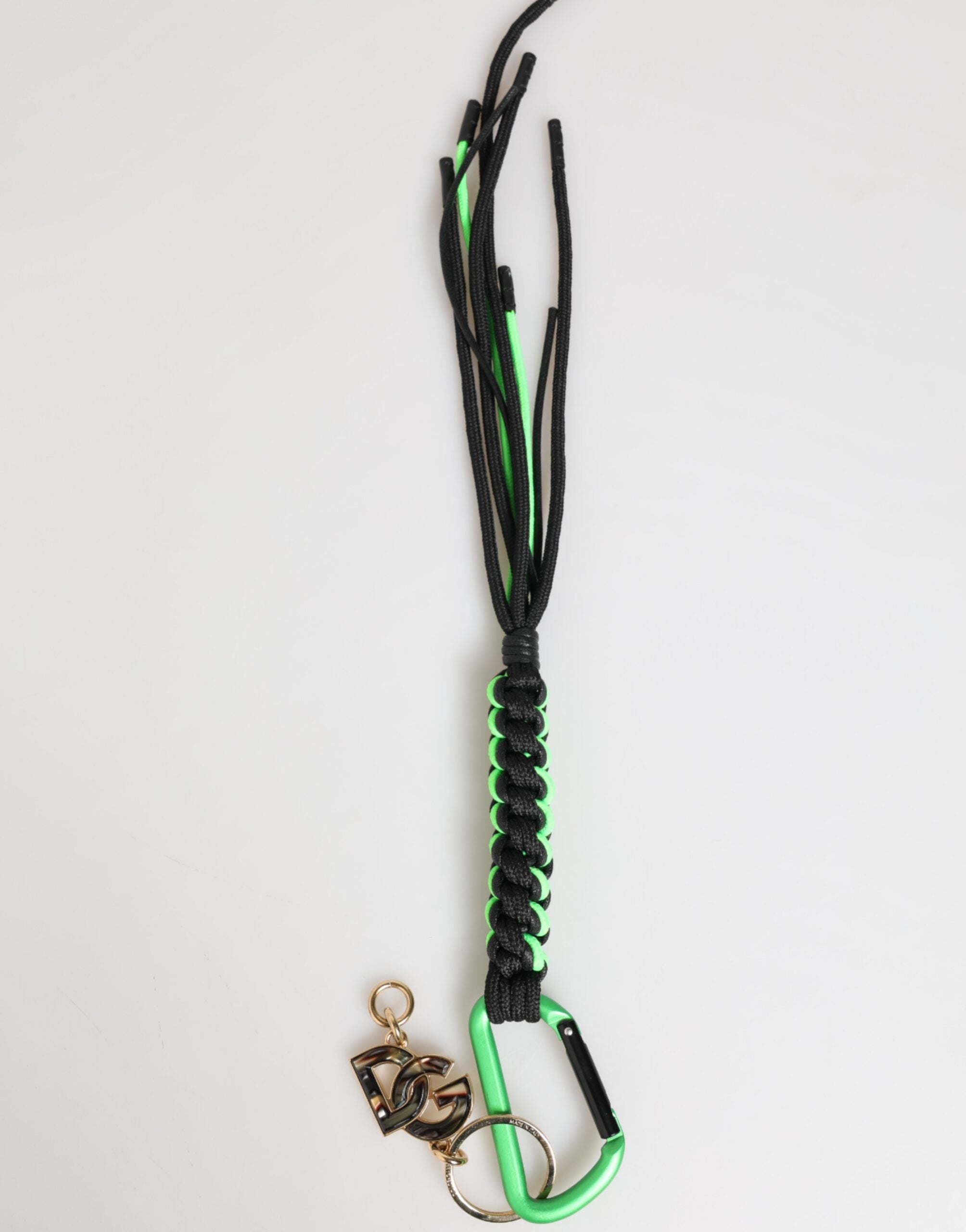 Dolce & Gabbana Multicolor Polyester Tape String DG Logo Keychain Keyring Dolce & Gabbana
