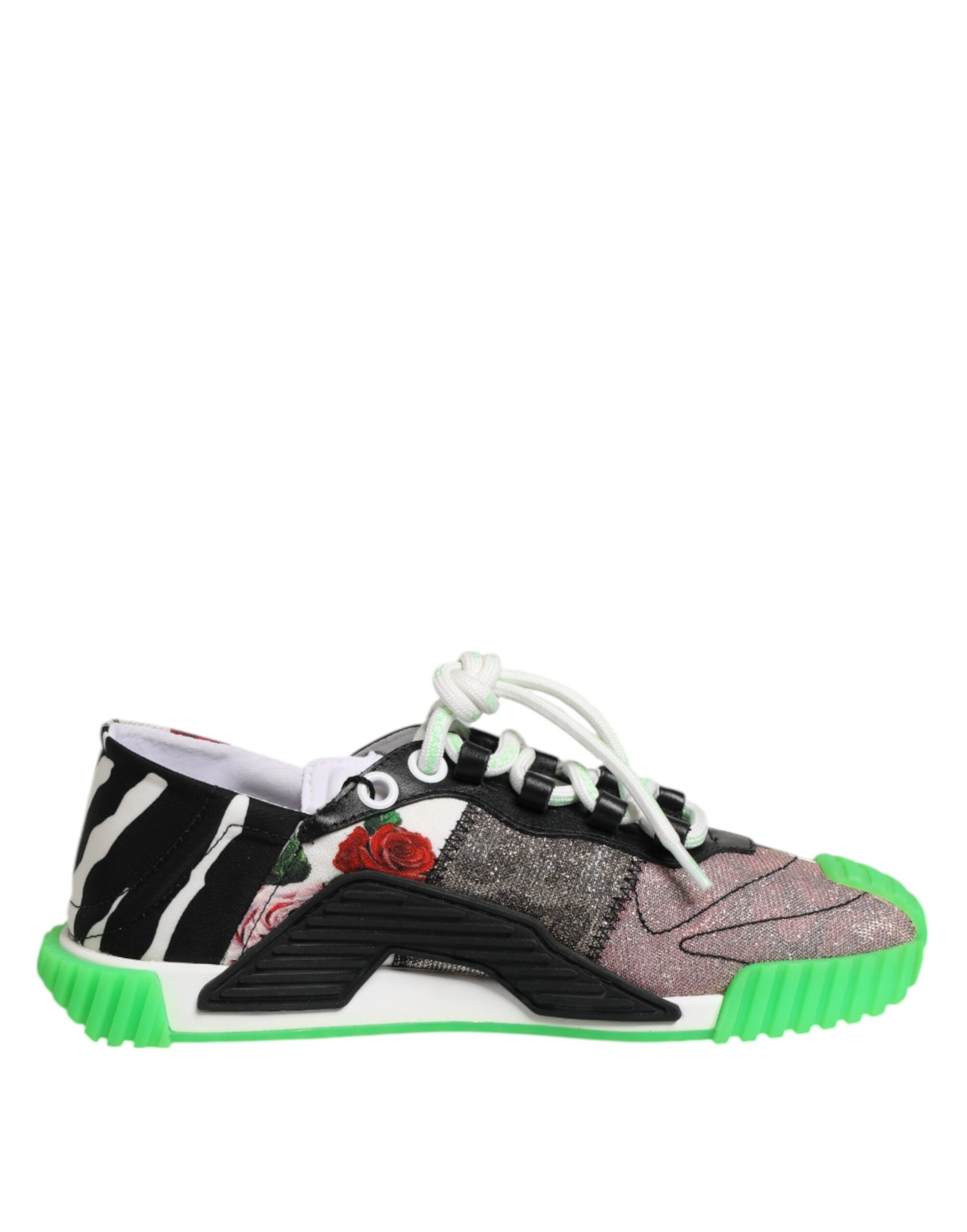 Dolce & Gabbana Multicolor DG Logo Leopard Cherry Sneaker Shoes Dolce & Gabbana