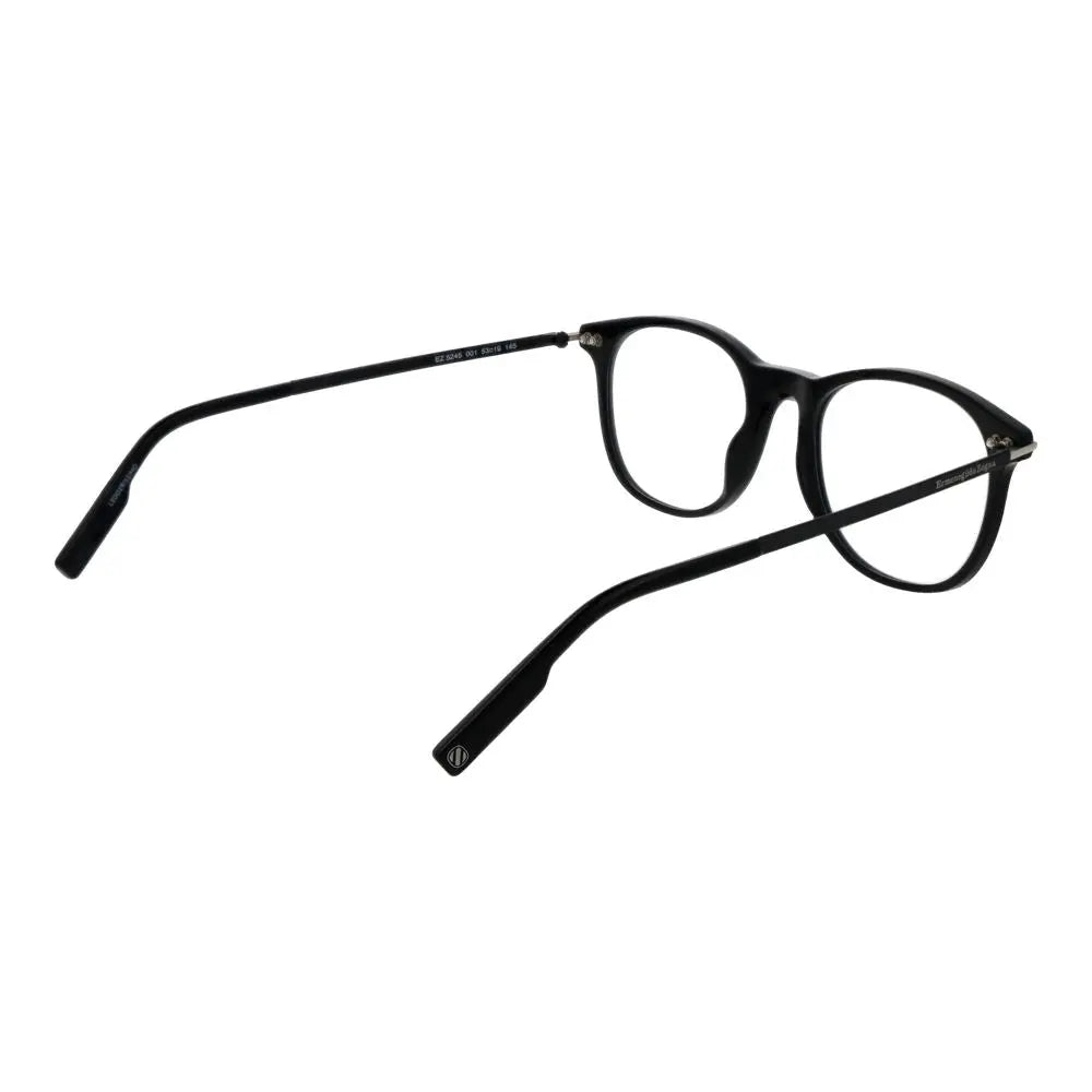Ermenegildo Zegna Black Plastic Glasses (Frames) Ermenegildo Zegna
