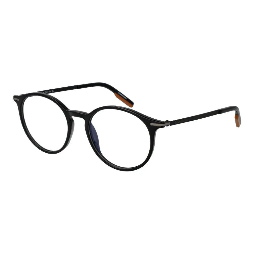 Ermenegildo Zegna Black Plastic Glasses (Frames) Ermenegildo Zegna