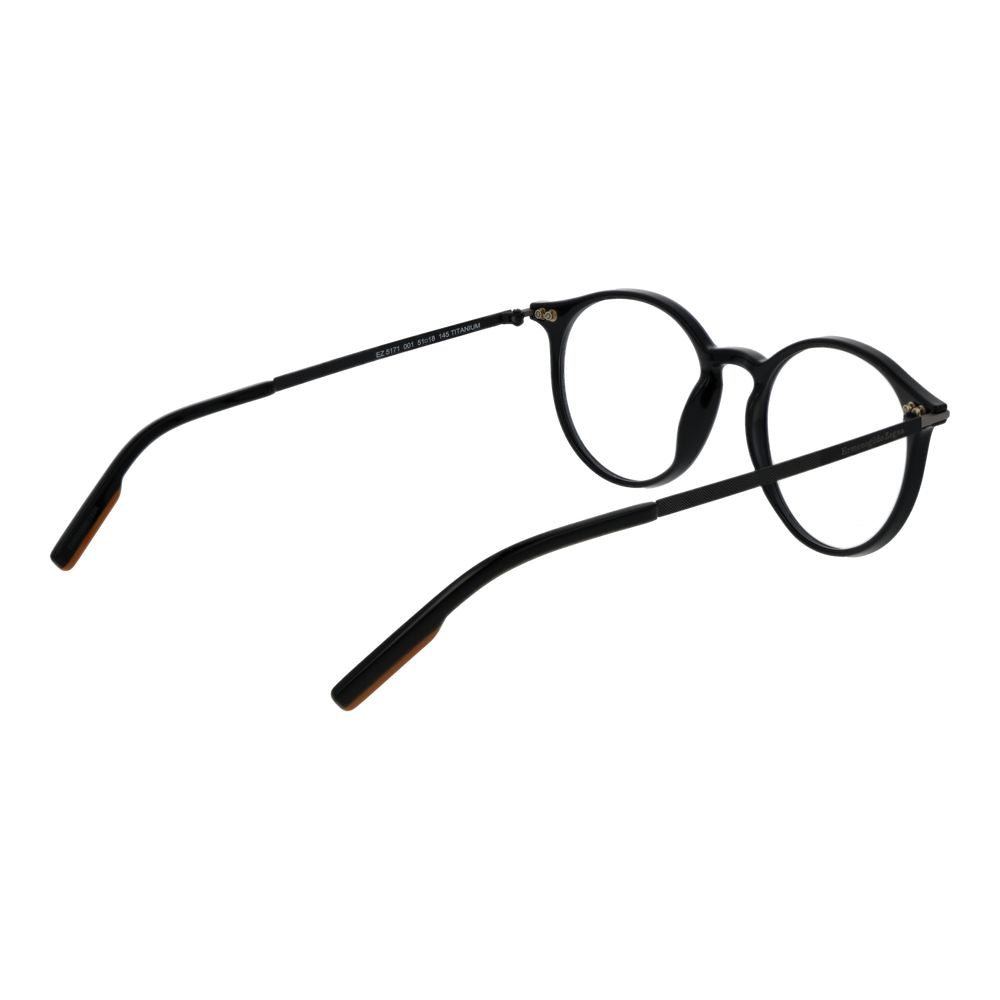 Ermenegildo Zegna Black Plastic Glasses (Frames) Ermenegildo Zegna