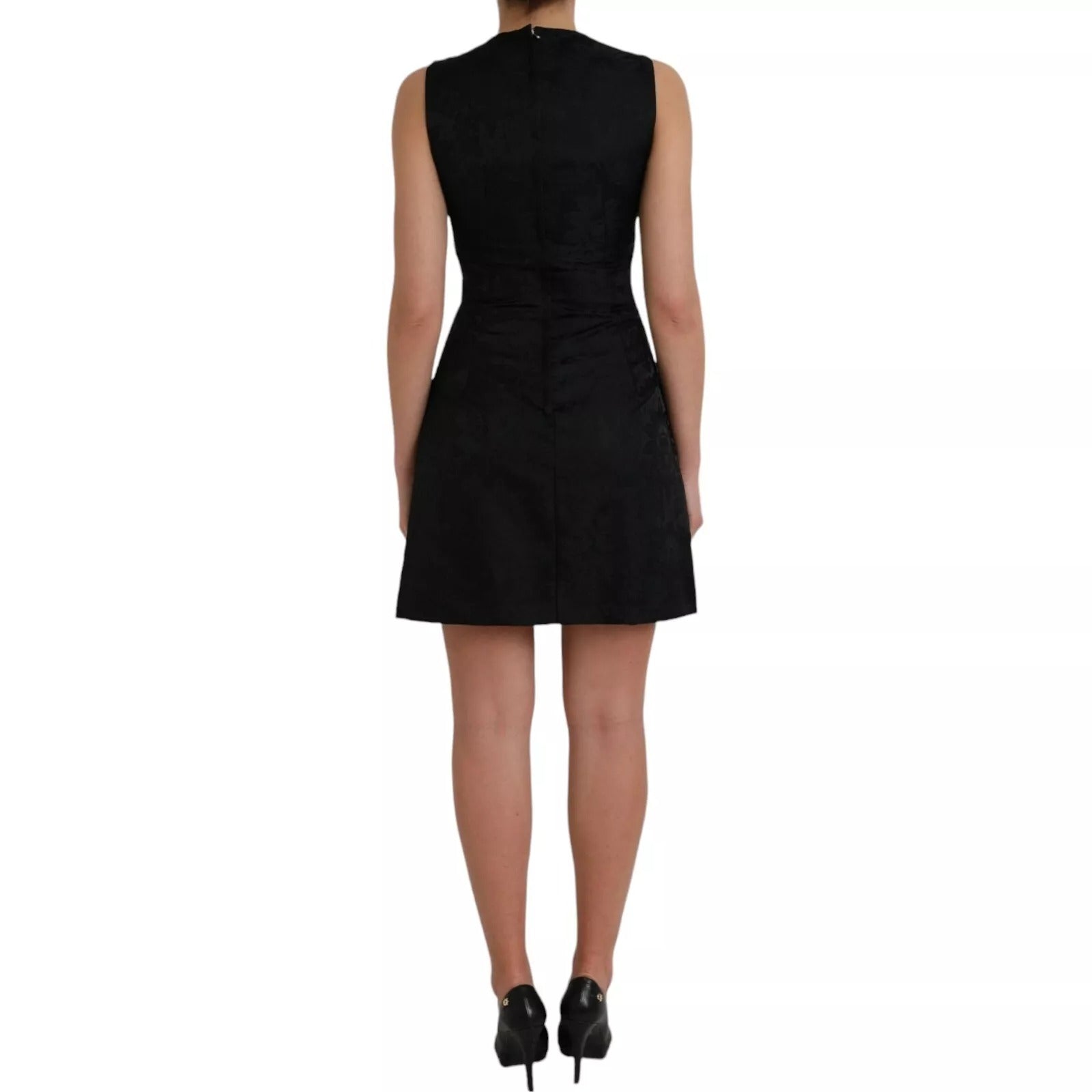 Dolce & Gabbana Black Sleeveless Bodycon A-line Mini Dress Dolce & Gabbana