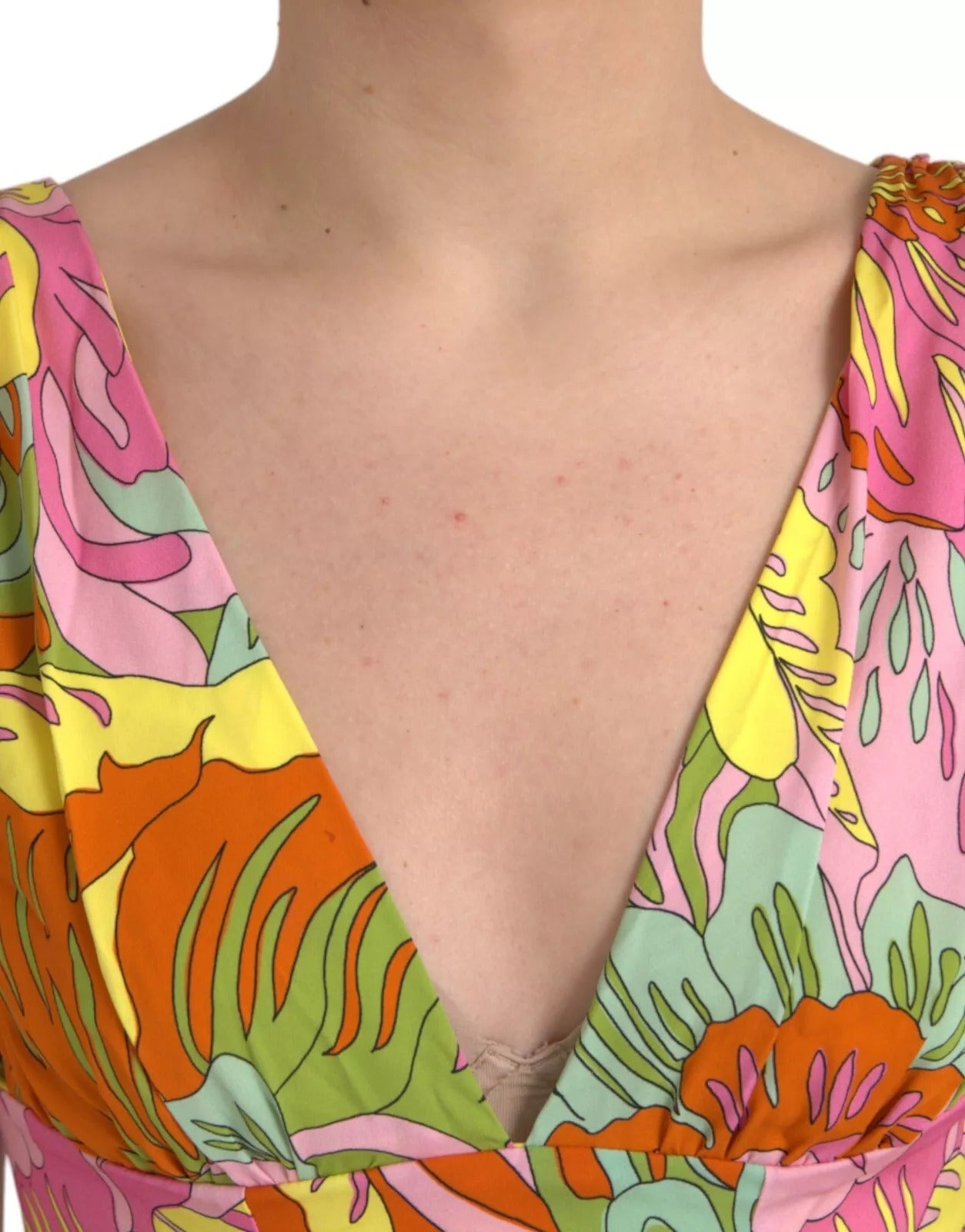 Dolce & Gabbana Multicolor Floral Silk Flared Mini Dress Dolce & Gabbana