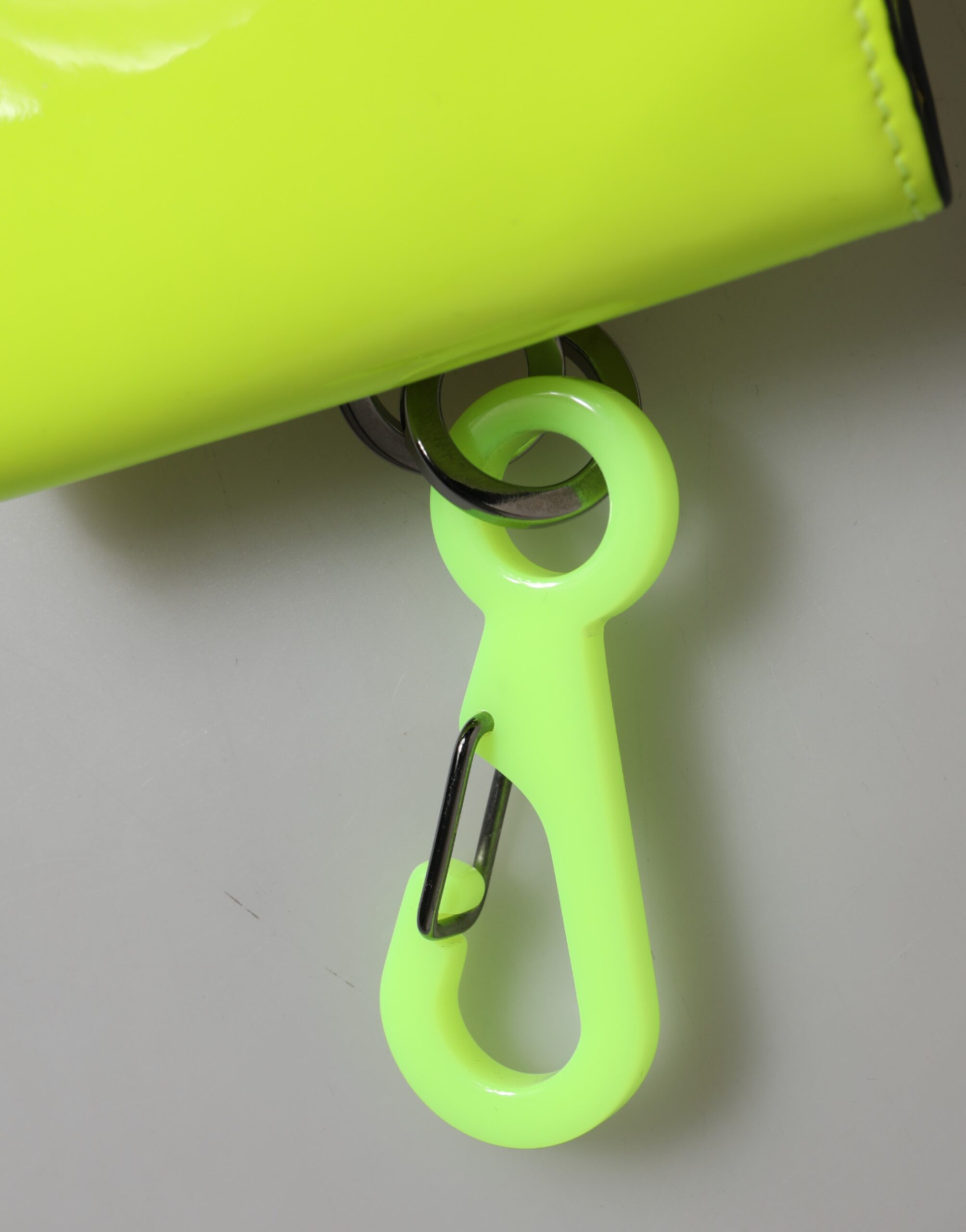 Dolce & Gabbana Yellow Green Bifold DG Logo Neck Strap Cardholder Wallet Dolce & Gabbana