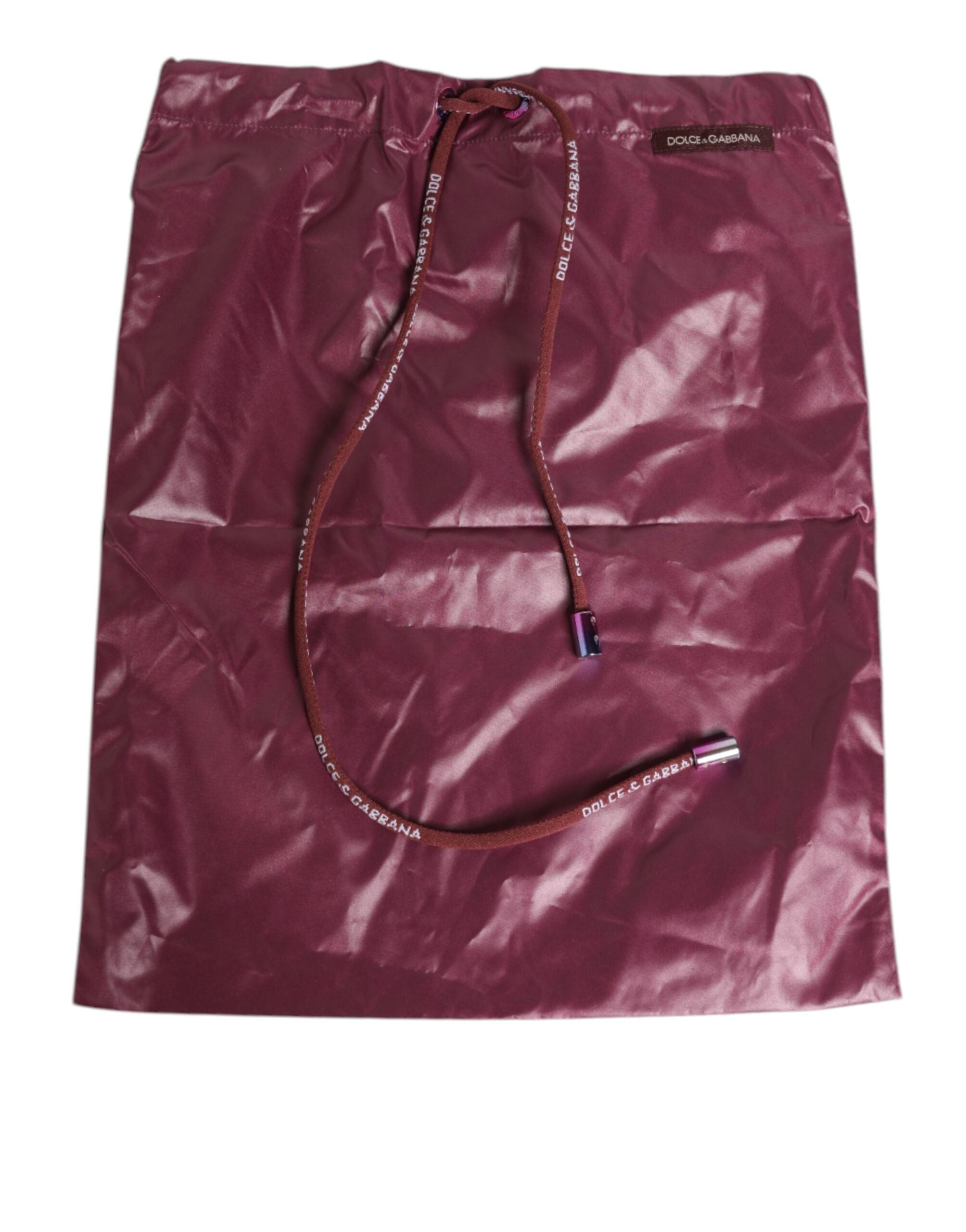 Dolce & Gabbana Burgundy Polyester Logo Embossed Crest Swimwear Dolce & Gabbana