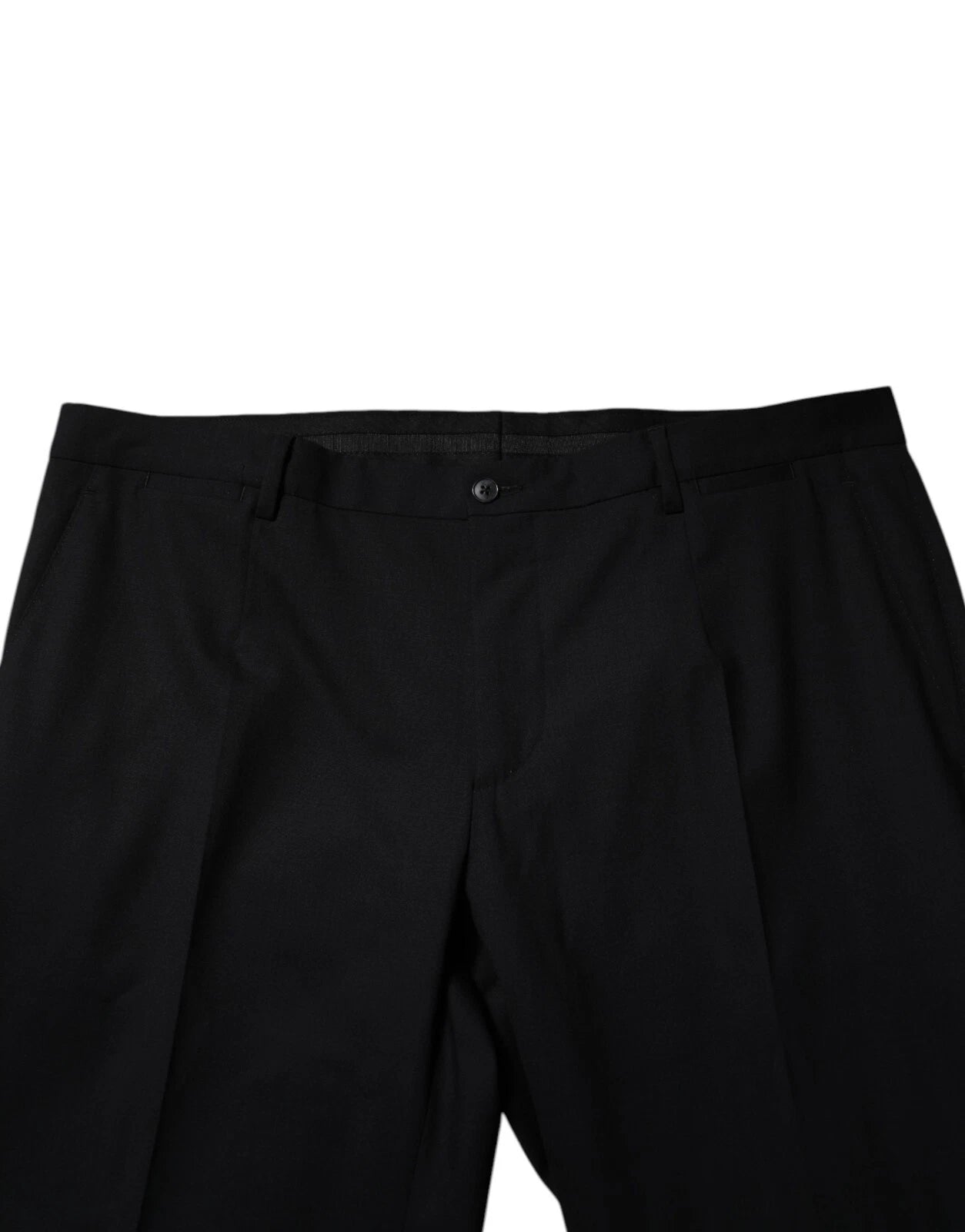 Dolce & Gabbana Black Wool Formal Dress Men Trousers Pants Dolce & Gabbana