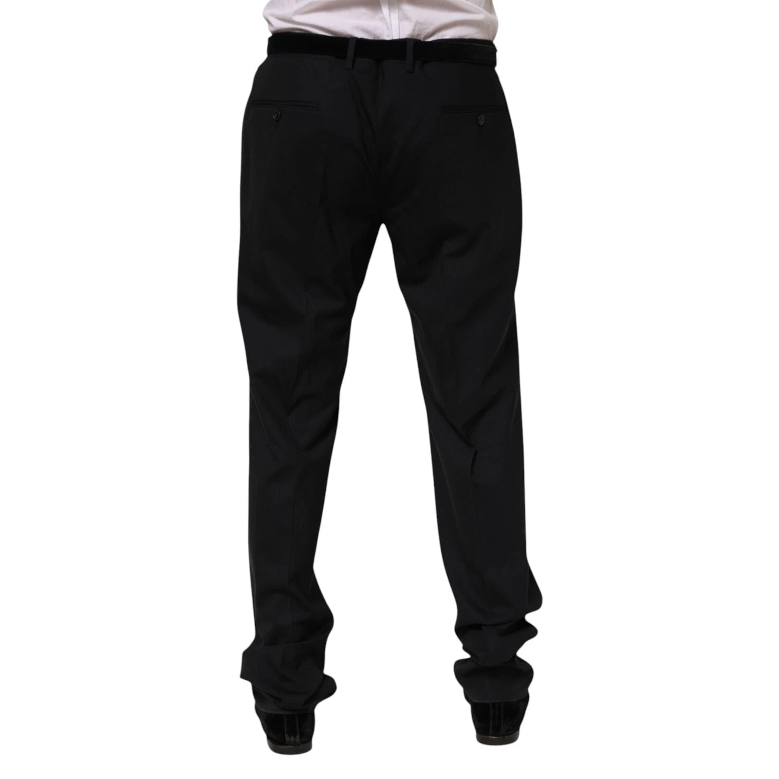Dolce & Gabbana Black Wool Formal Dress Men Trousers Pants Dolce & Gabbana
