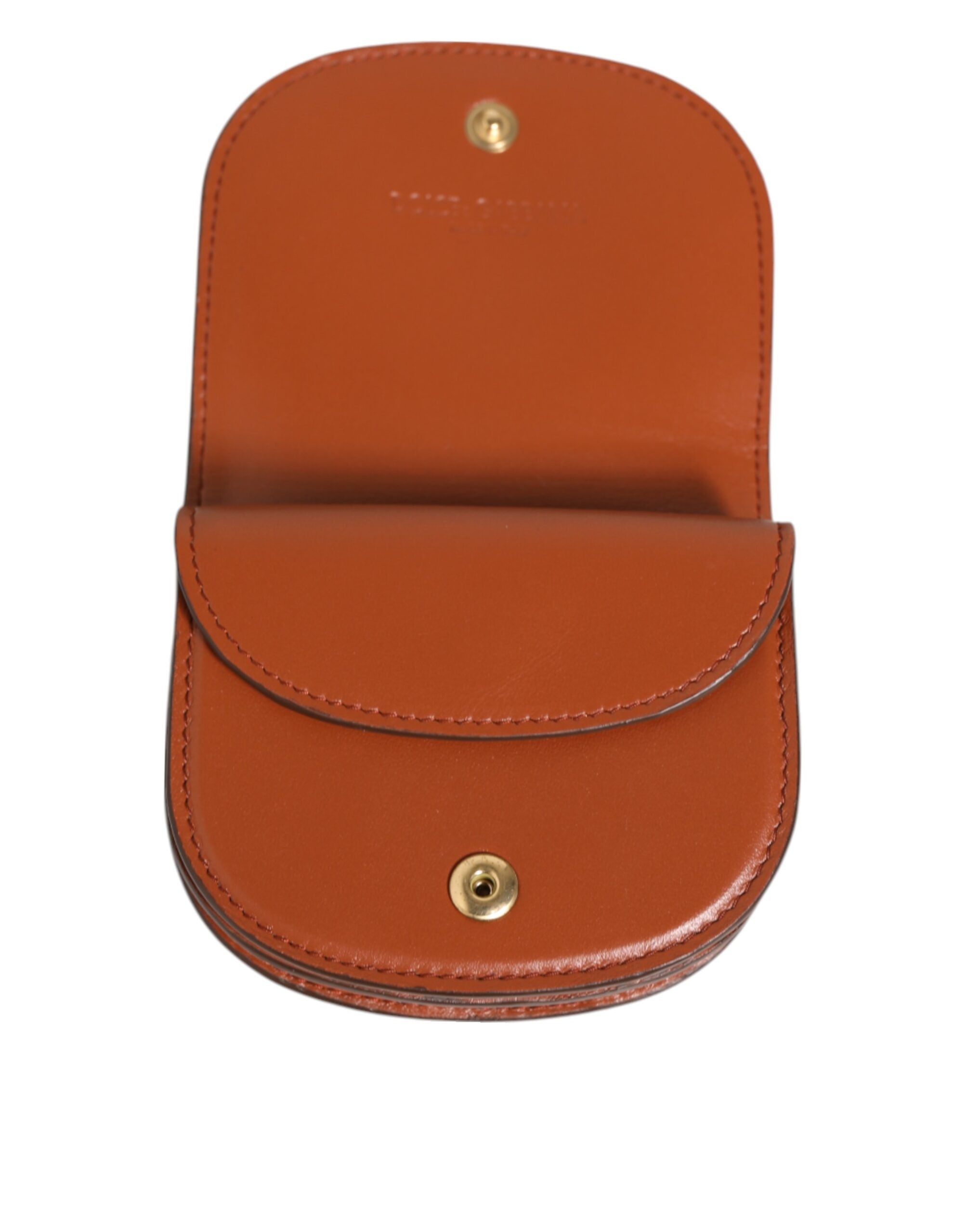 Dolce & Gabbana Brown Leopard Print Calf Leather Small Coin Purse Wallet Dolce & Gabbana